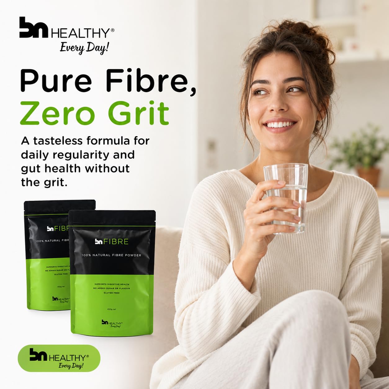 BNHealthy Fiber 2-Pack Powder 450g 31.8 oz