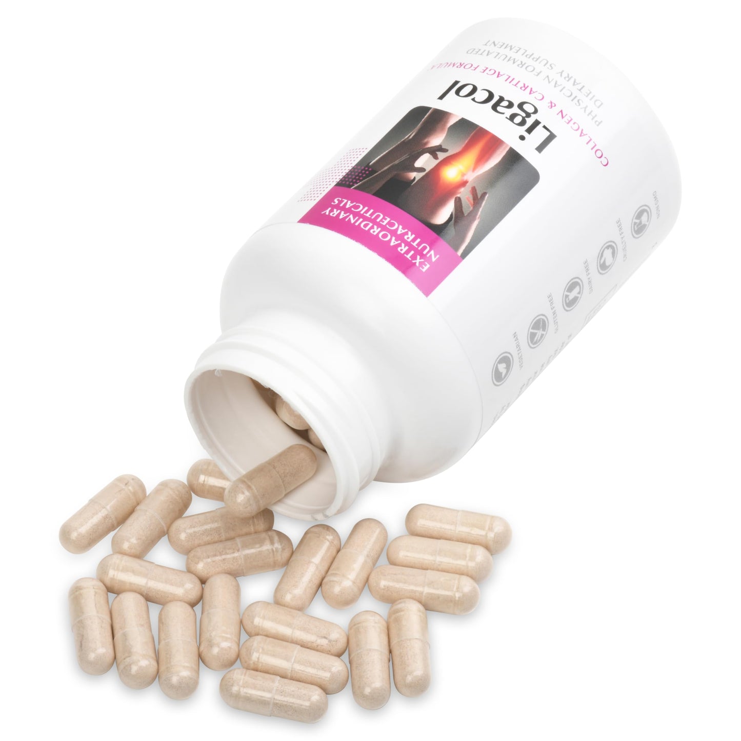 Extraordinary Nutraceuticals Ligacol Collagen & Cartilage Formula Capsule 120 Count