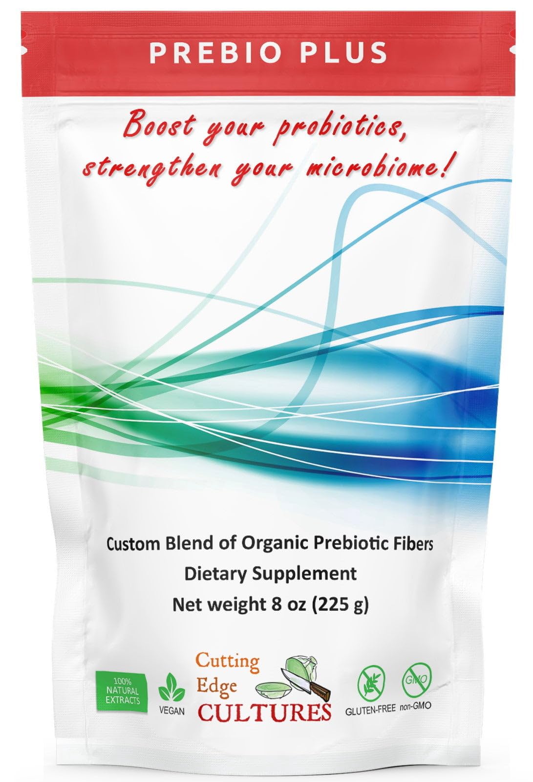Cutting Edge Cultures Prebio Plus Prebiotic Fiber Powder 8 oz