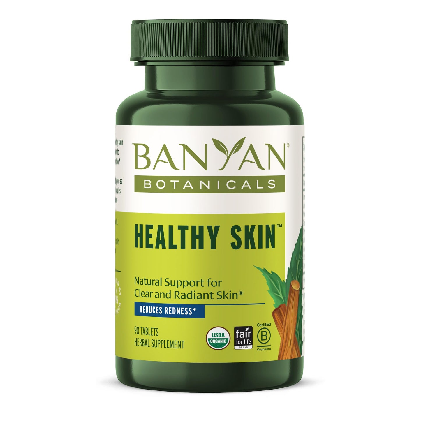 Banyan Botanicals Organic Healthy Skin Internal Cleansing for Radiant Skin with Neem & Manjistha 90 Tablets