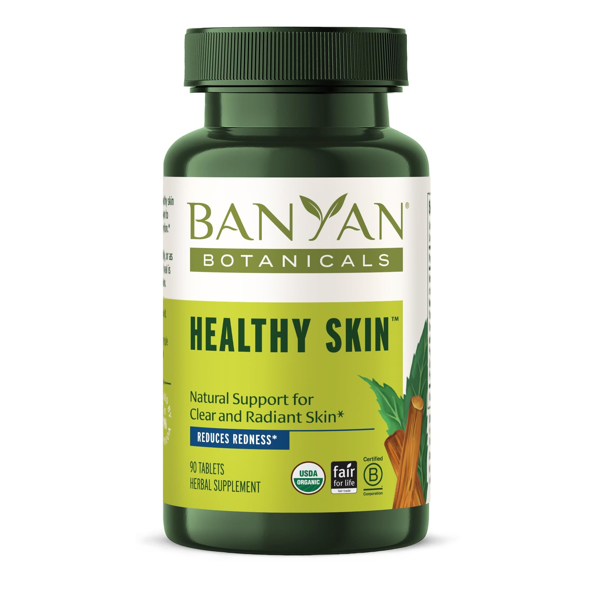Banyan Botanicals Organic Healthy Skin Internal Cleansing with Neem & Manjistha for Smooth Texture & Systemic Soothing 90 Tablets