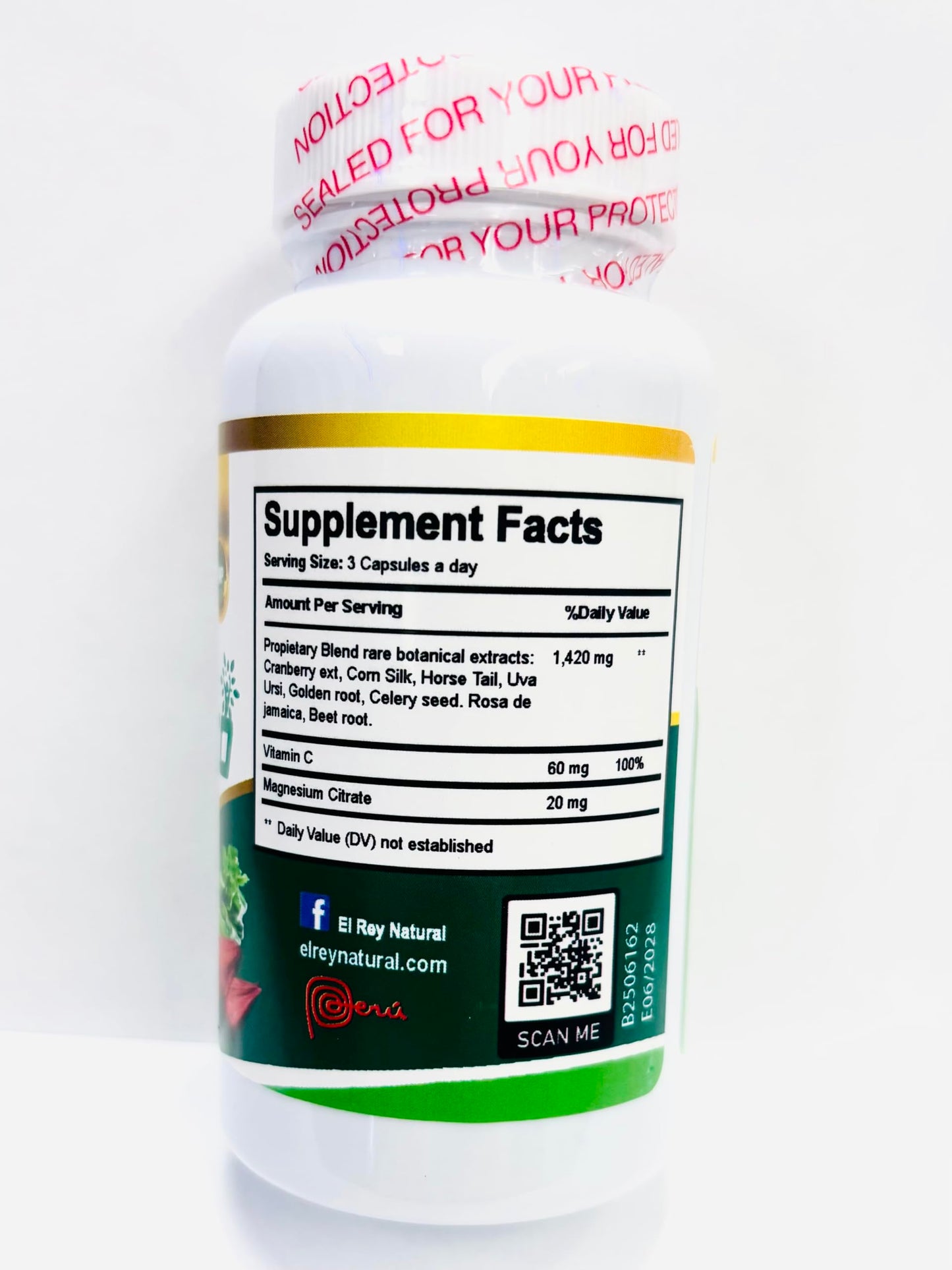 Productos Naturales El Rey Diuretic Capsule 1 Count