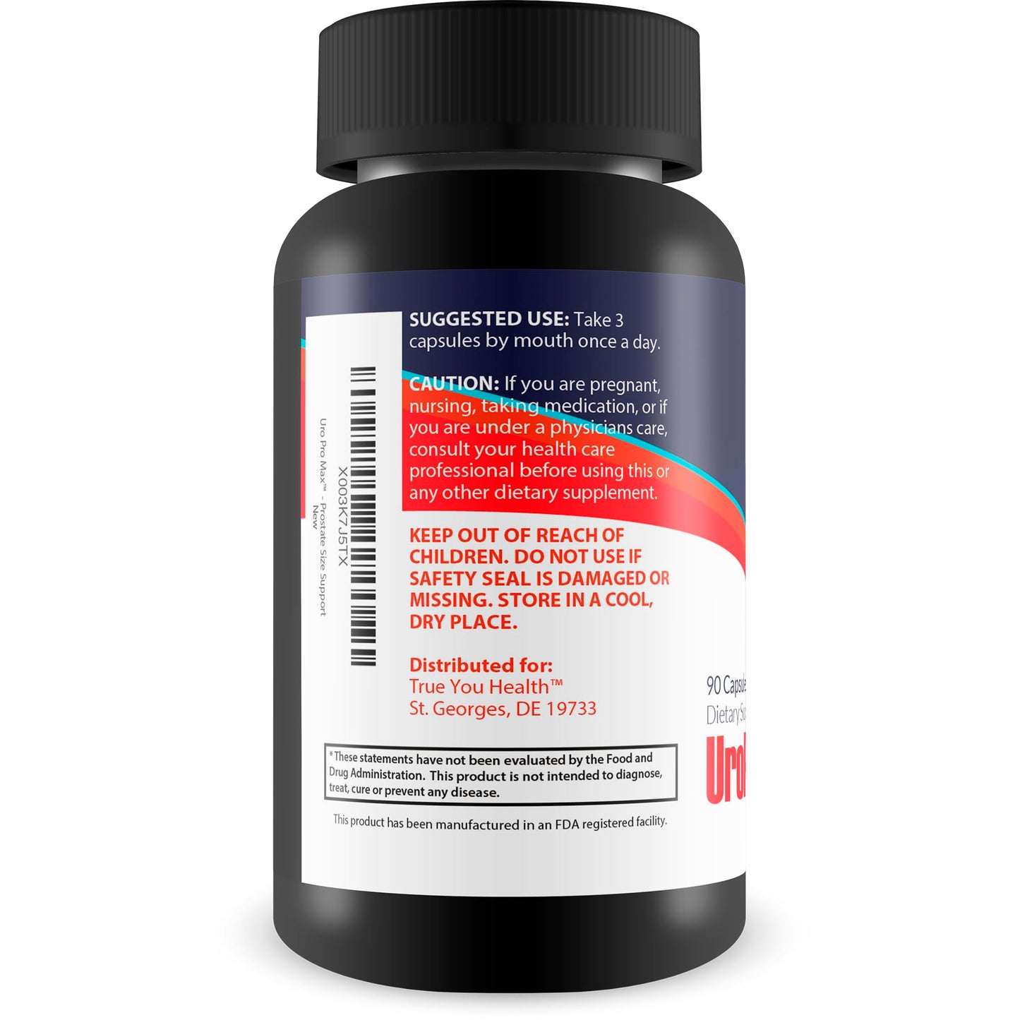 Generic URO Pro Max Prostate Support Capsules 90 Count