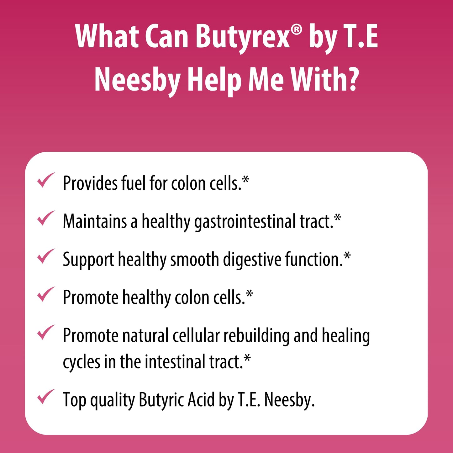 Jigsaw Health Butyrex by T.E.Neesby 250 Capsules