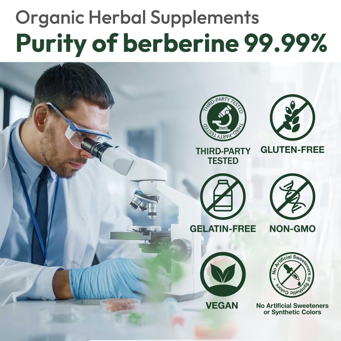NEOGLI Liposomal Berberine Supplement 1500mg Capsules, 120 Count