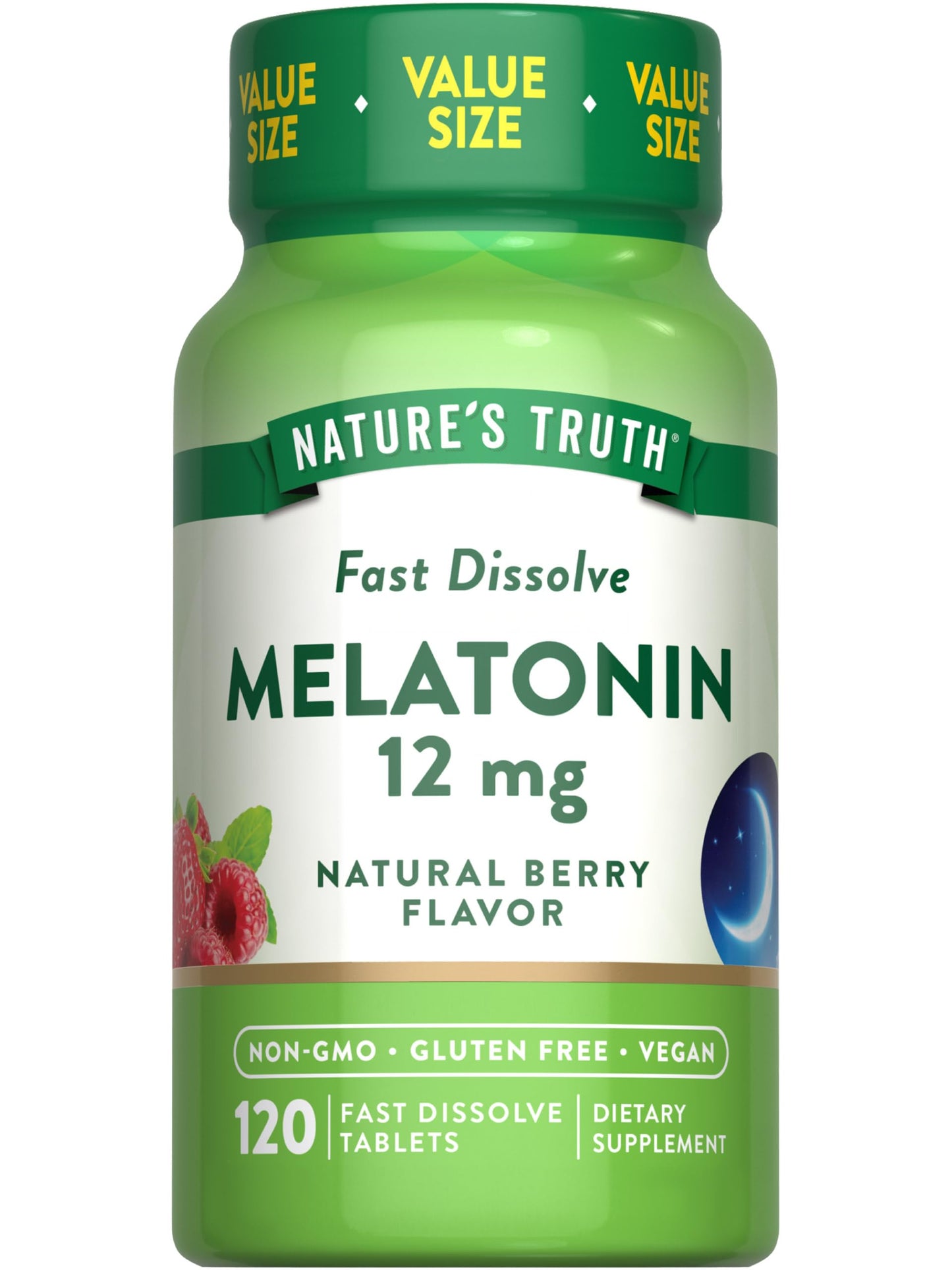 Nature's Truth Melatonin 12mg Tablet Fast Dissolve 120