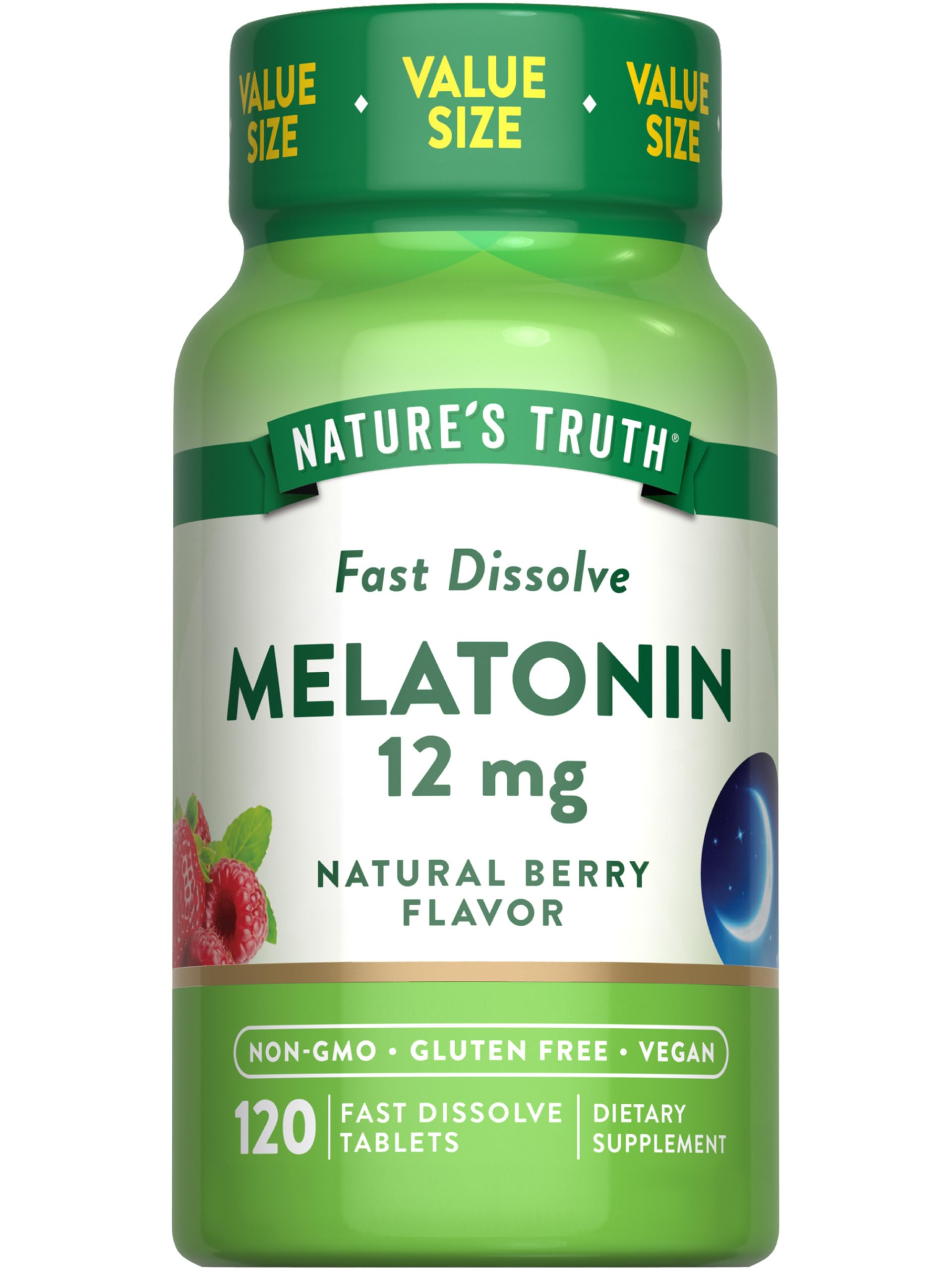 Nature's Truth Melatonin 12mg Tablet Fast Dissolve 120