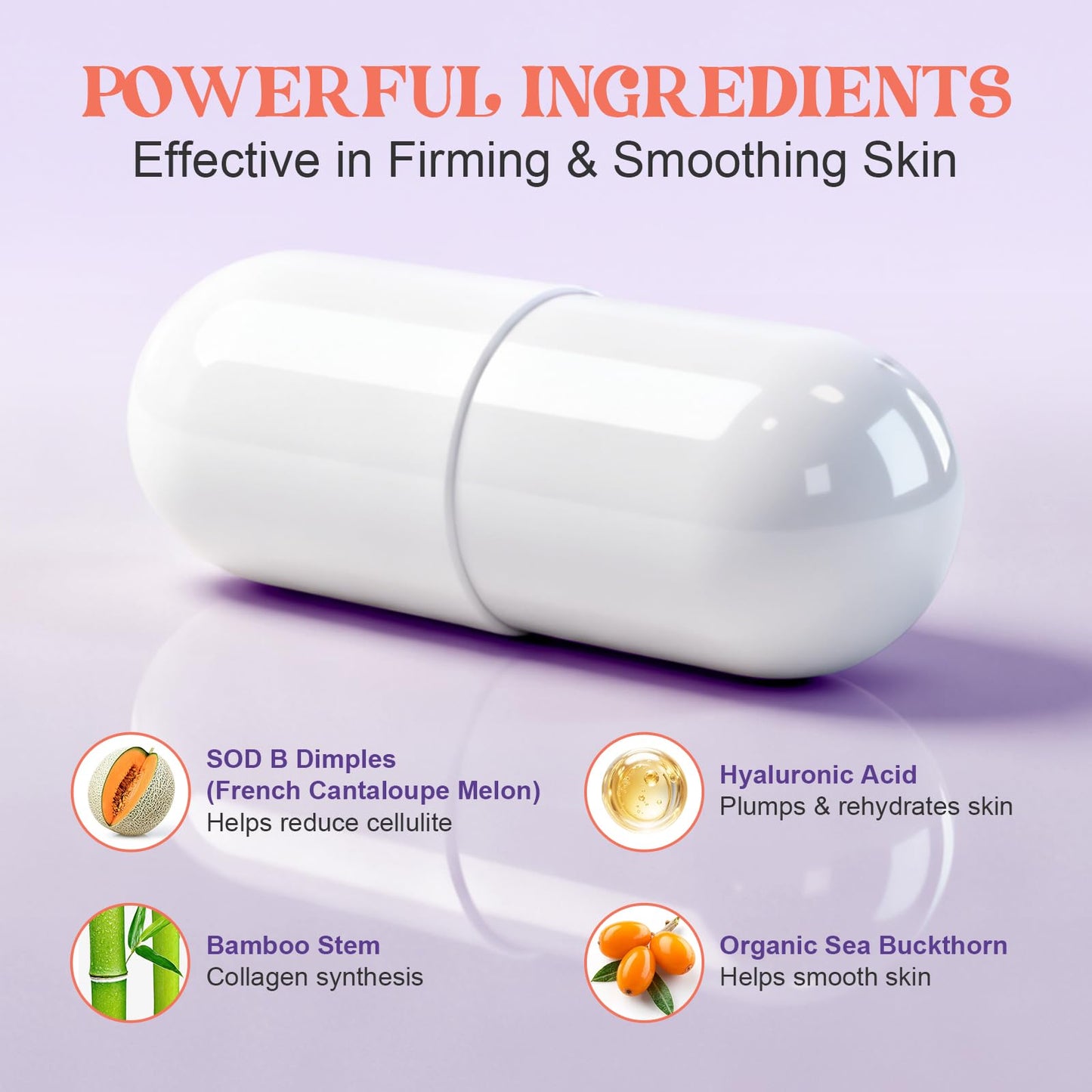 DSFGHJE Cellulite Remover for Legs, Anti-Cellulite Capsules, 60 Capsules