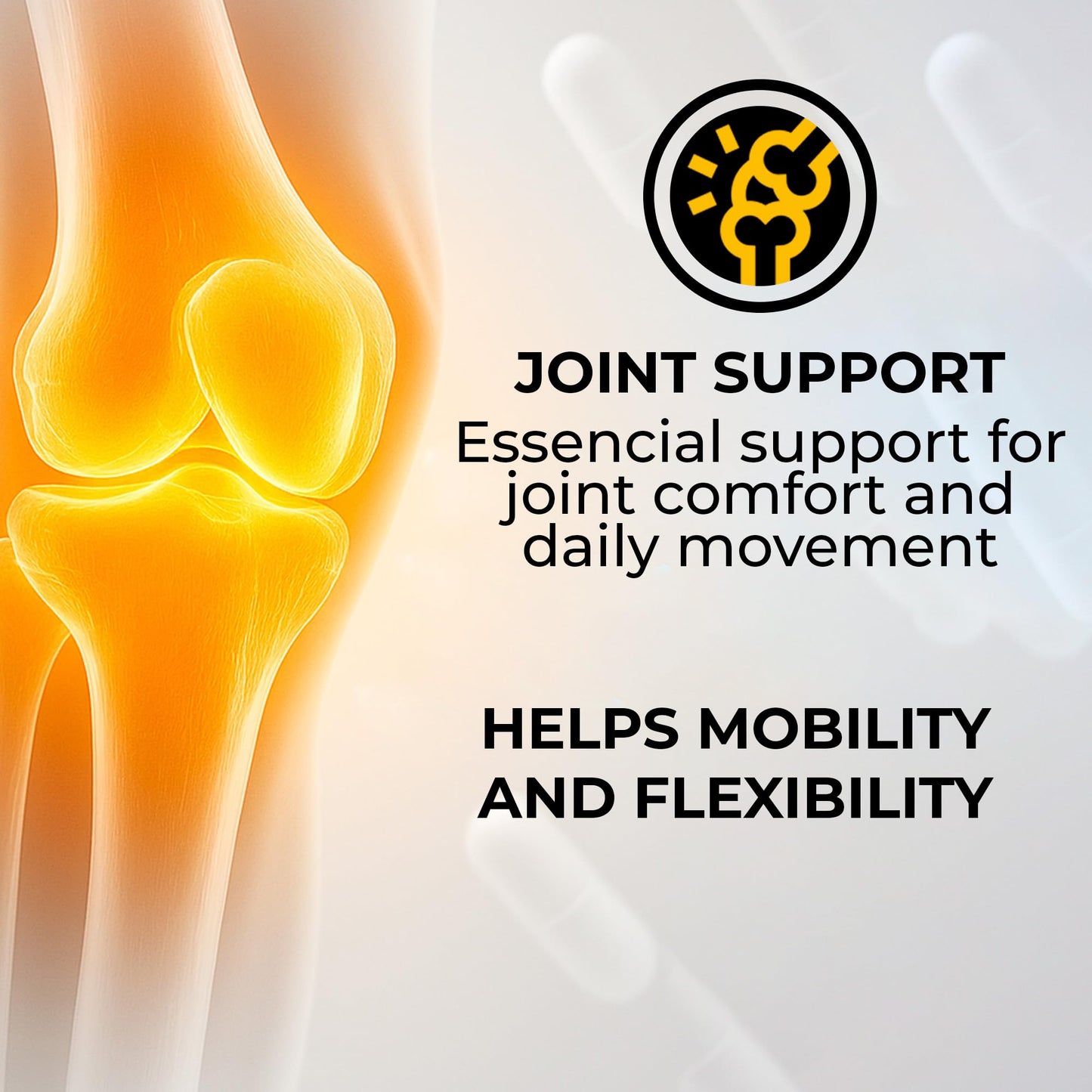 S Nutrition V-Flex Advanced Joint Support Supplement with Glucosamine, Chondroitin, MSM, Collagen & Hyaluronic Acid Supports Mobility & Flexibility, 90 Capsules