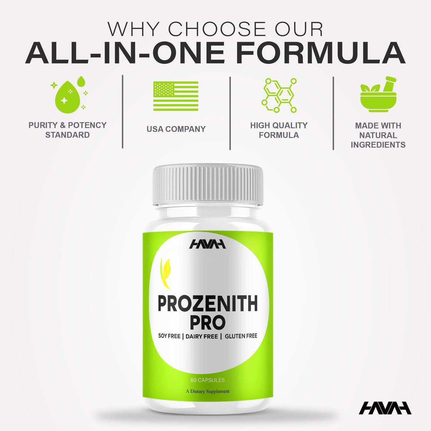 Havah Prozenith Pro Overall Health Support Supplement Capsules 120