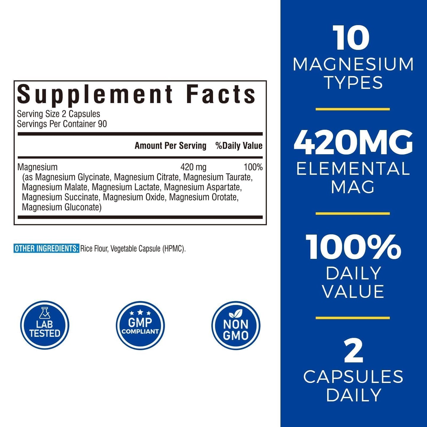 Vitalibre 10 in 1 Magnesium Complex 180 Capsules