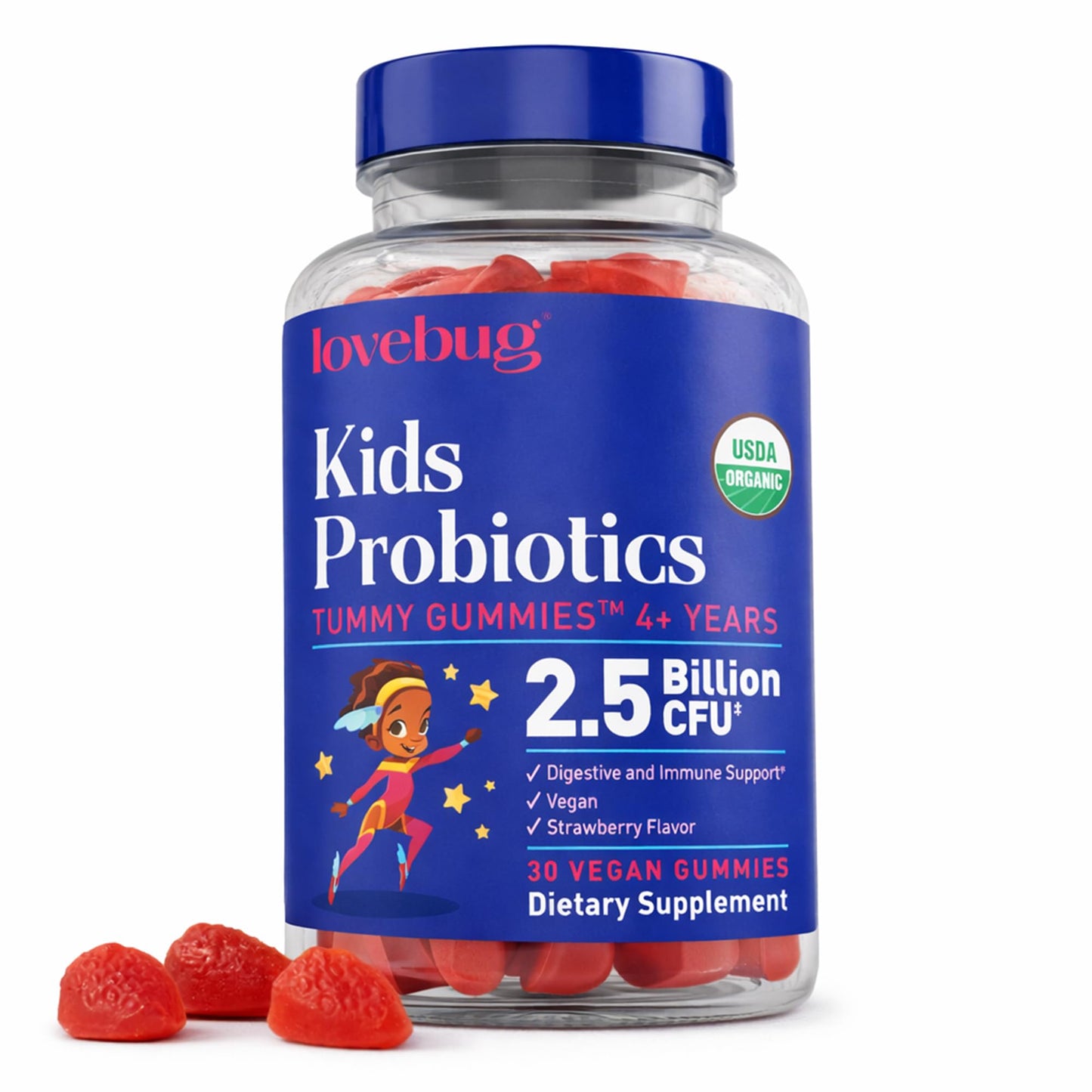 LOVEBUG Kids Probiotic Gummies Gummy 60 Chews