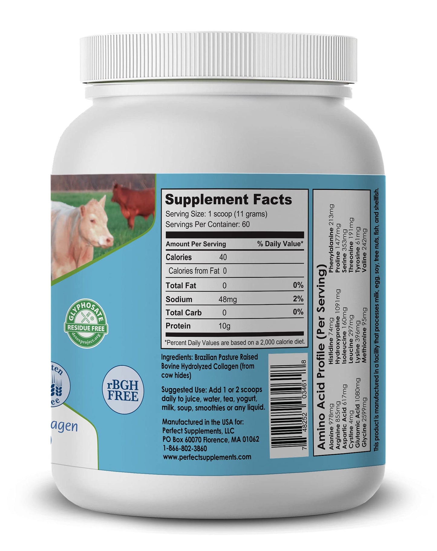 Perfect Supplements Perfect Hydrolyzed Collagen Powder 3 Pack