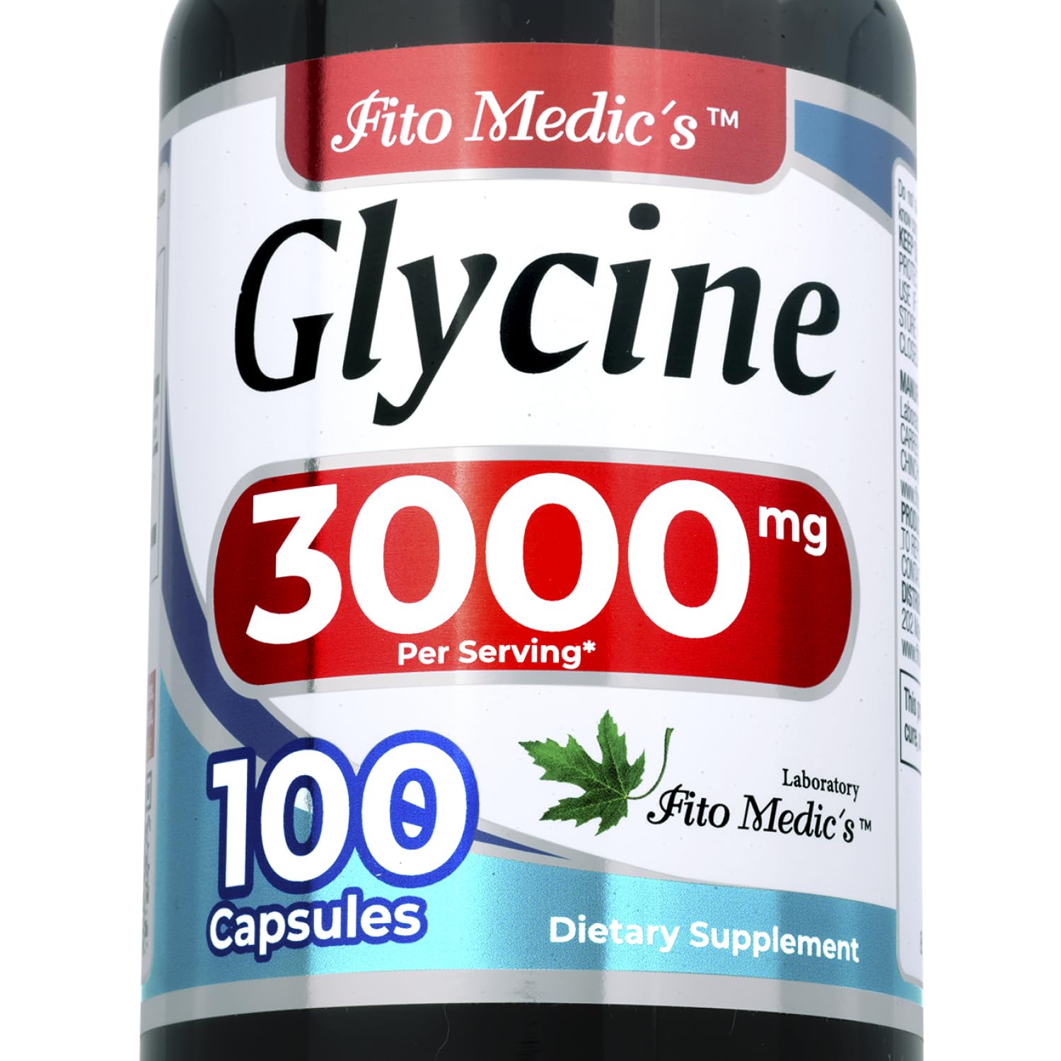 FITO MEDIC'S Glycine Supplement Capsule, 100 Capsules