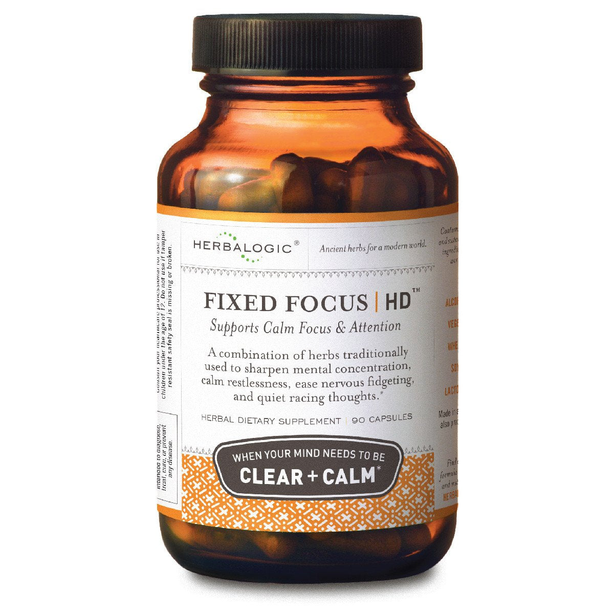 Herbalogic Fixed Focus HD Herb Capsules, 90 Count