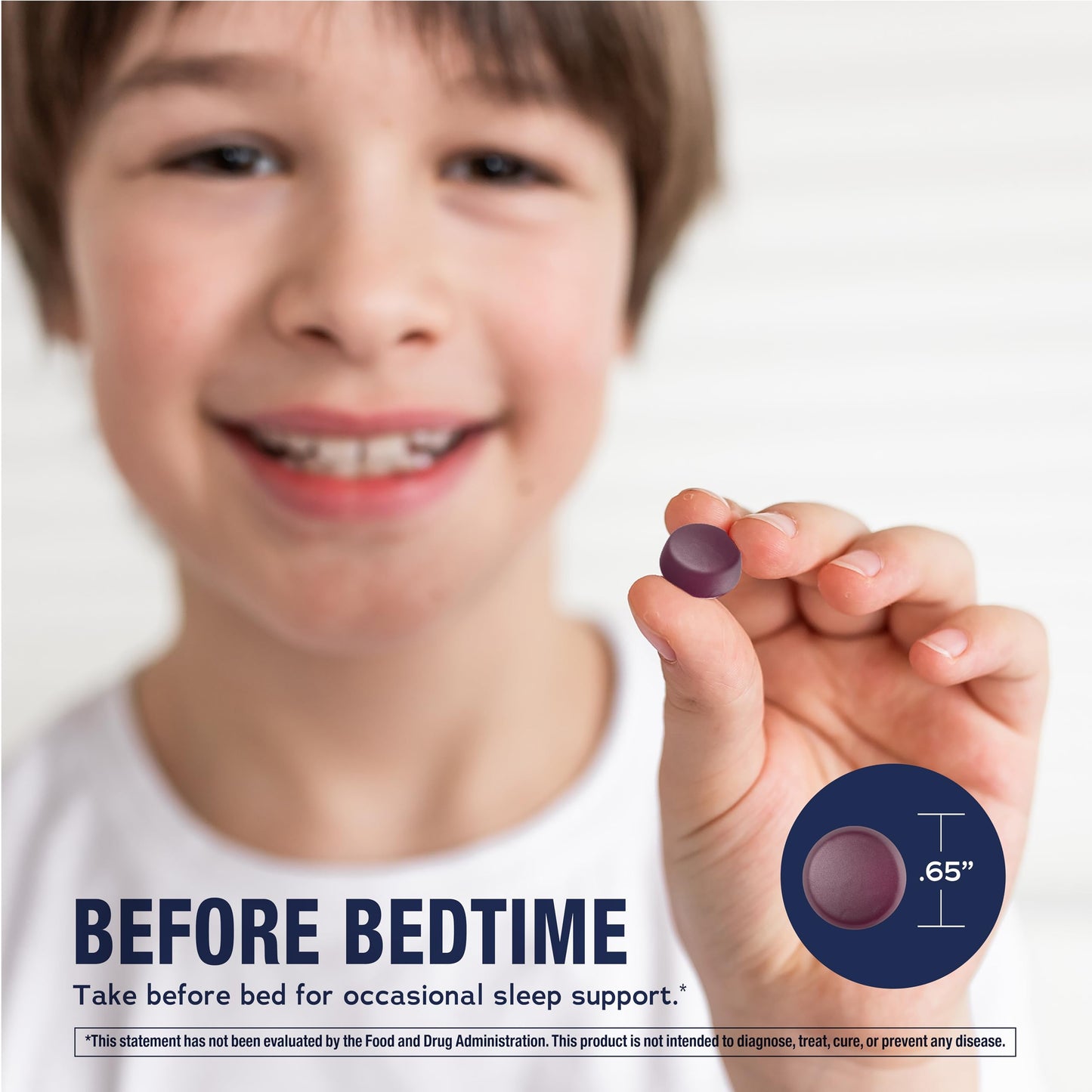 Natural Vitality Calm Magnesium Citrate Kids Gummies, Stress Relief, Nighttime Berry, 120 Gummies