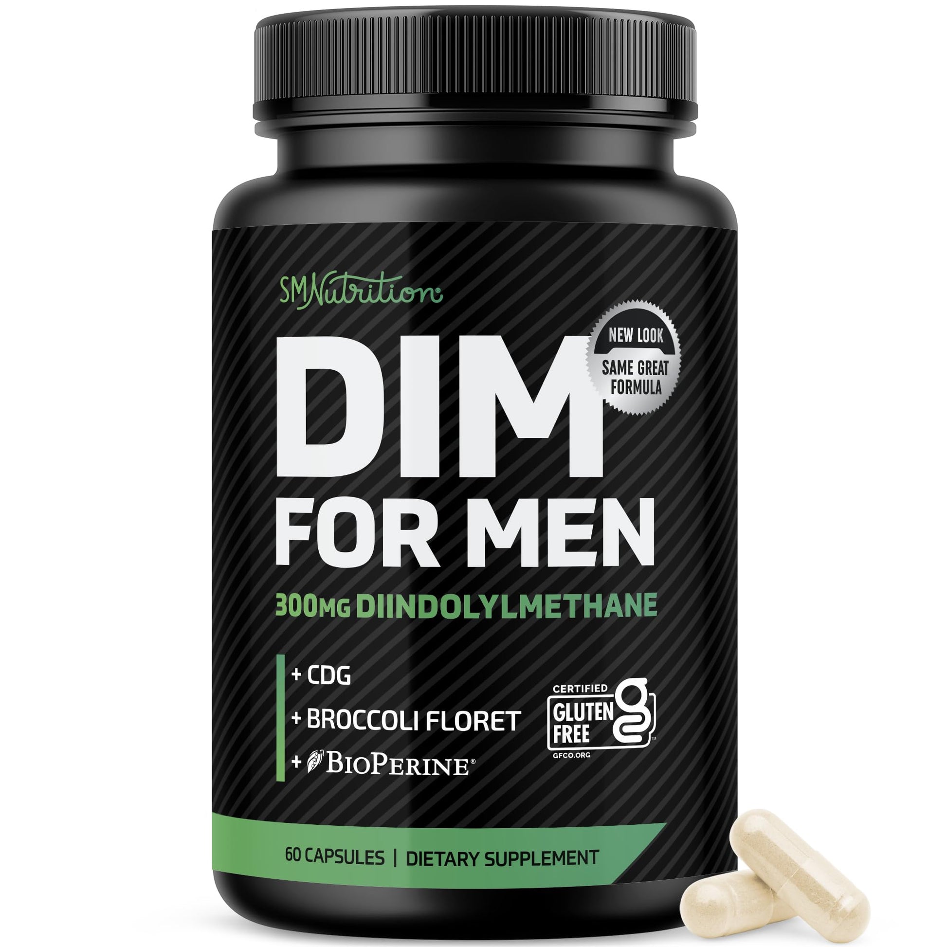 SMNutrition DIM Supplement for Men 300mg Capsule, 60 Count