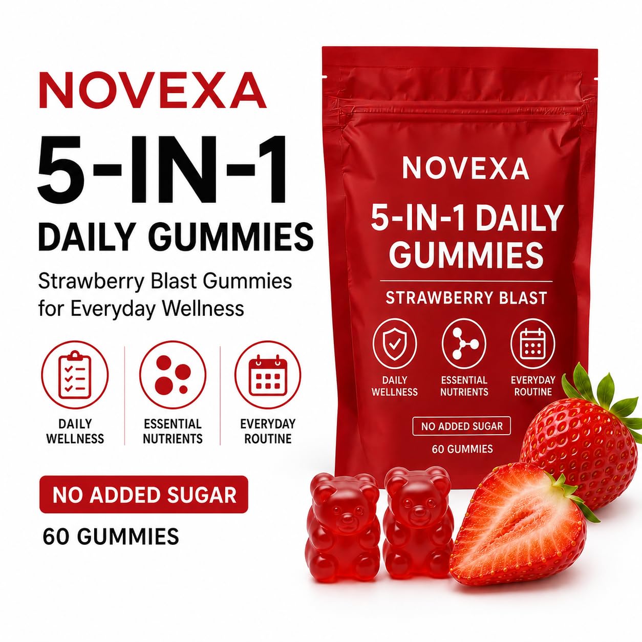 Magnixa Novexa Growth Gummies Gummy 60 Count