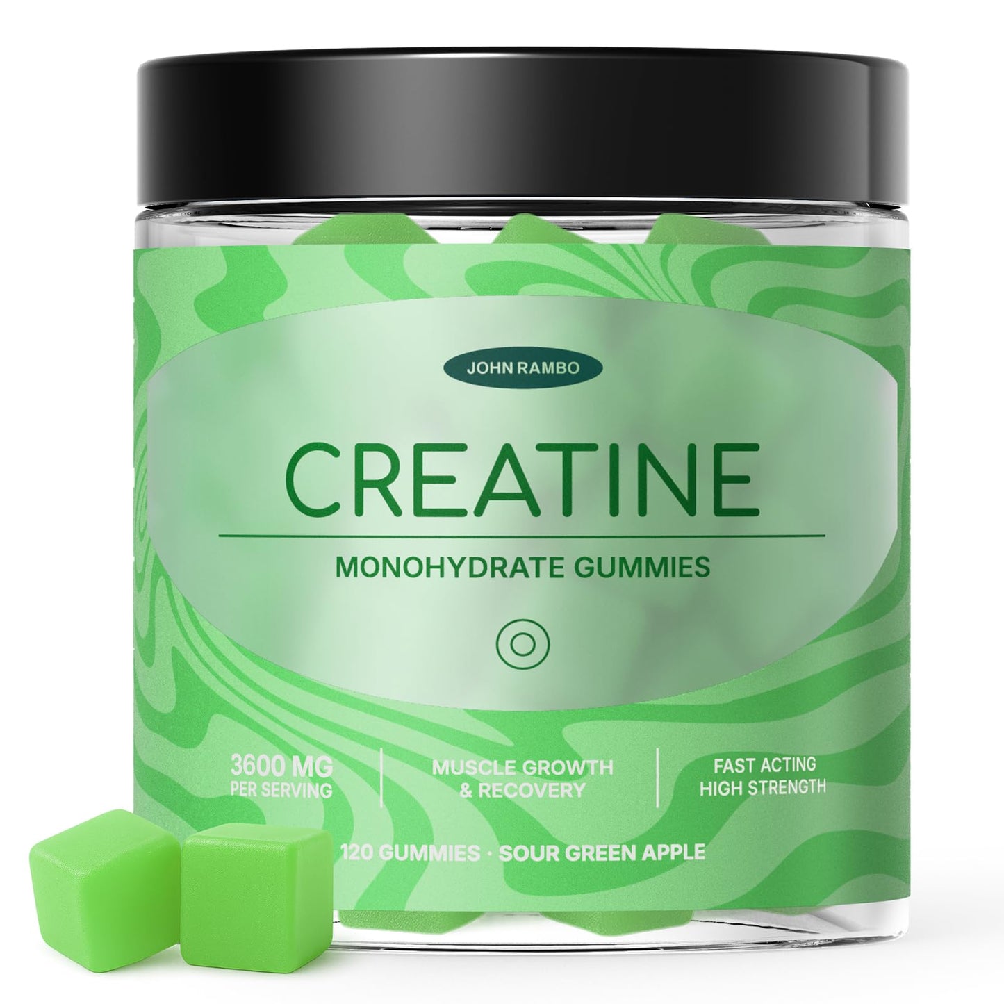 JOHN RAMBO Creatine Monohydrate 120 Gummies