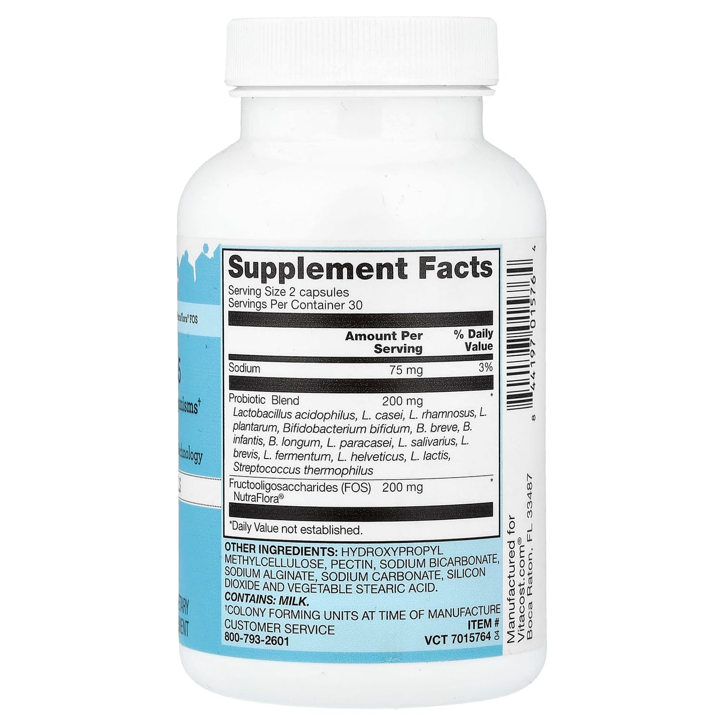 Vitacost Probiotic 15-35 with NutraFlora® FOS, 60 Capsules