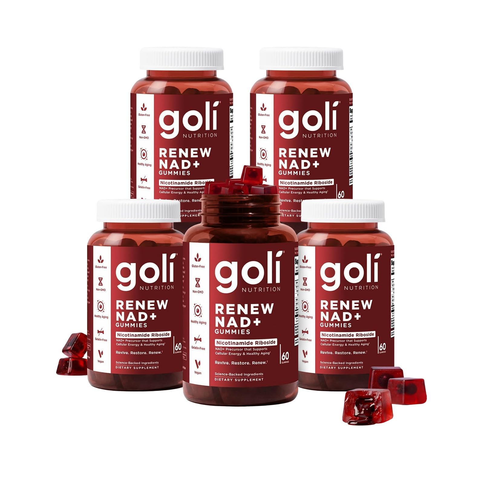 Goli Renew NAD+ Gummies, 300 Count