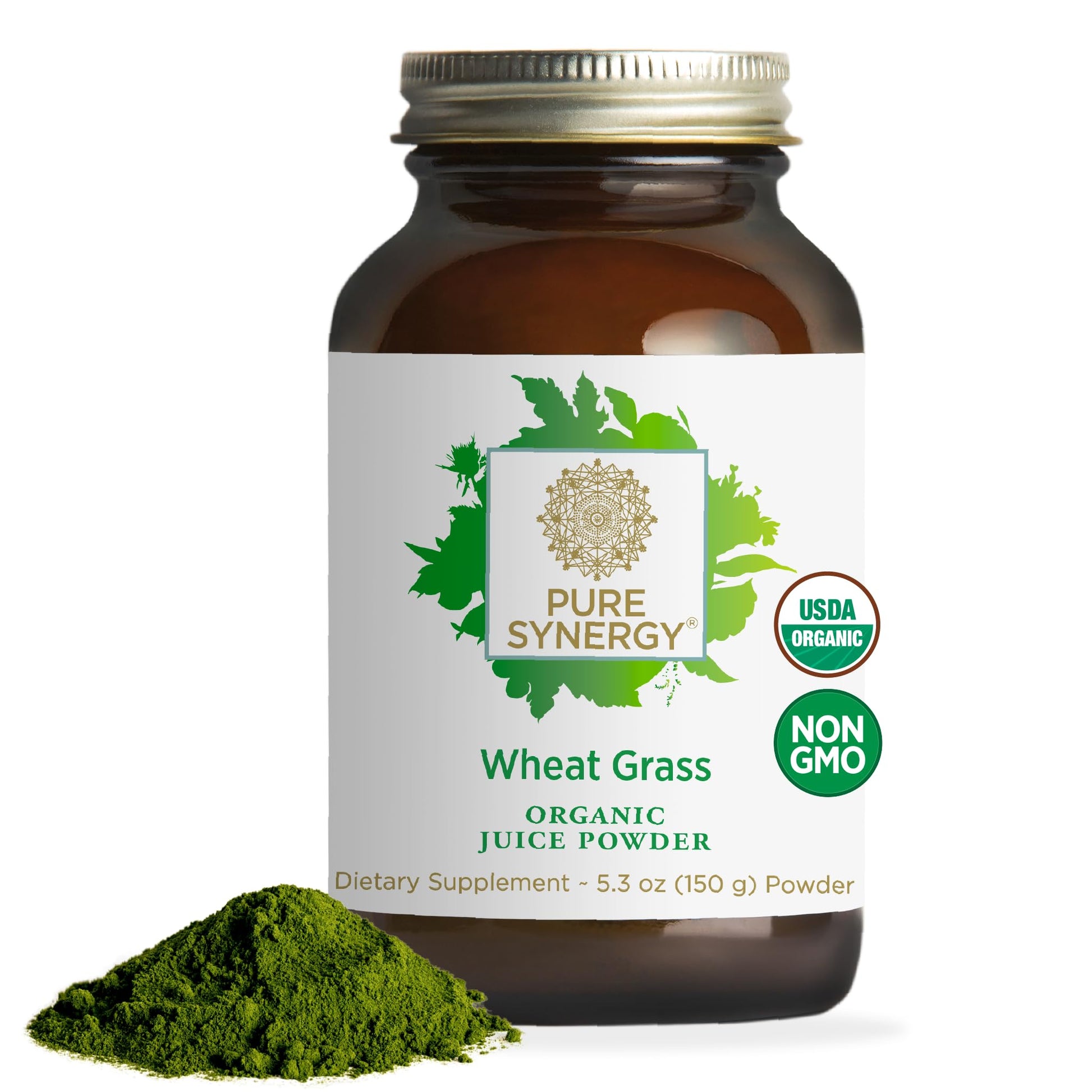 Pure Synergy Organic Wheat Grass Juice Powder, 5.3 oz