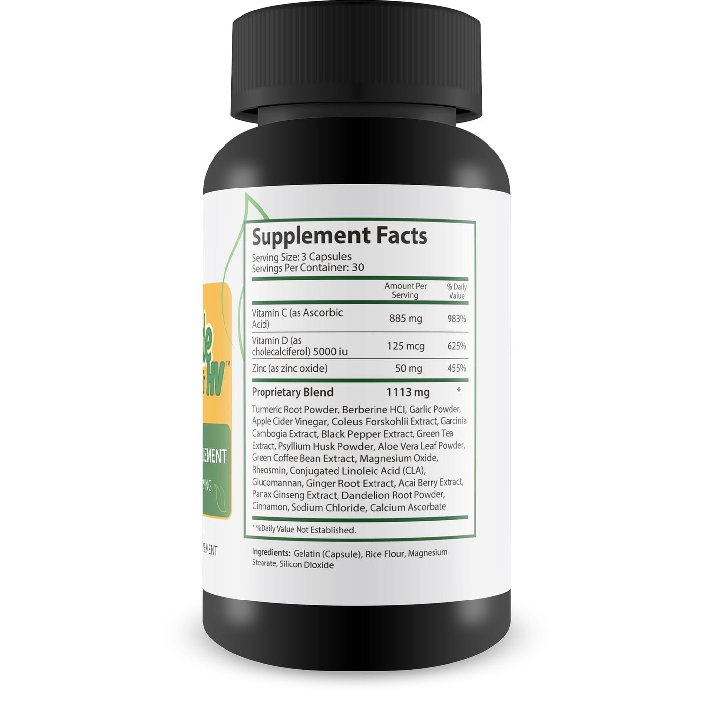 Happy Health Marketplace Immune Support Vitamin C Capsules 90 Count