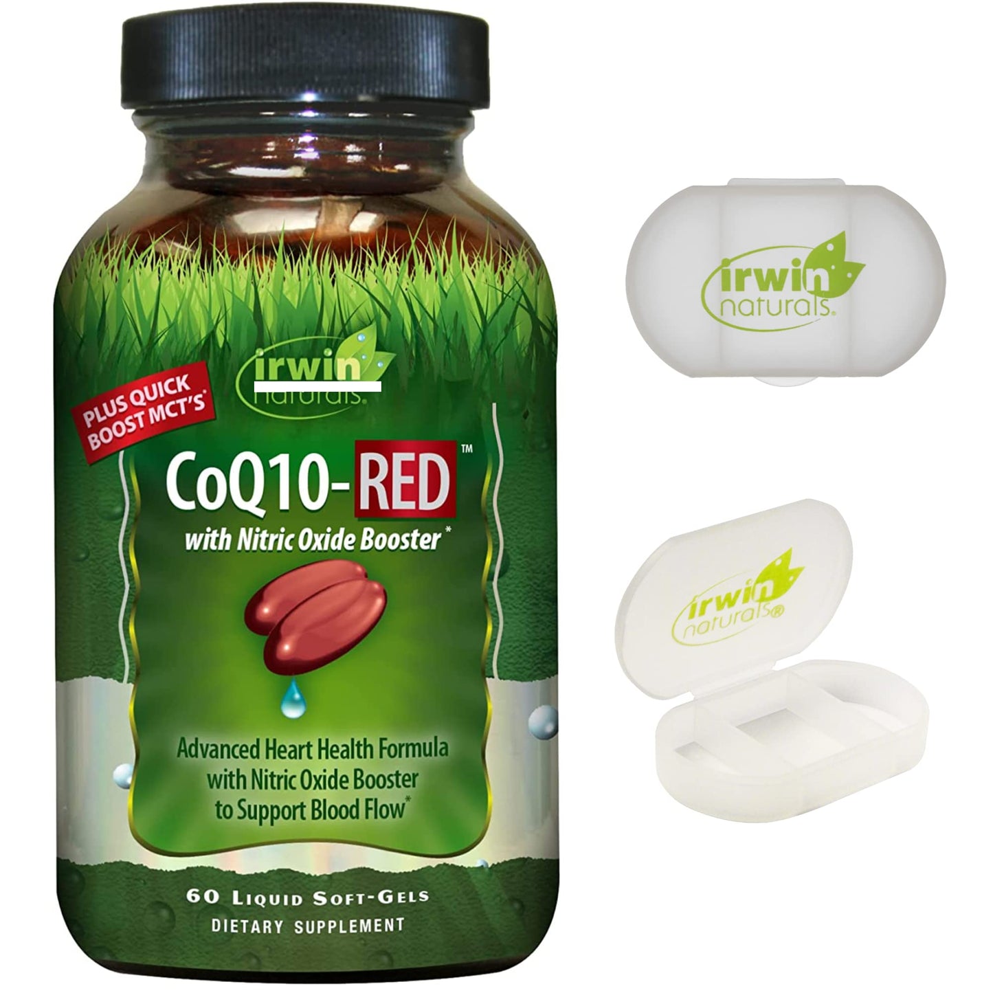 Irwin Naturals CoQ10-RED with Nitric Oxide Booster & MCTs Softgels 60