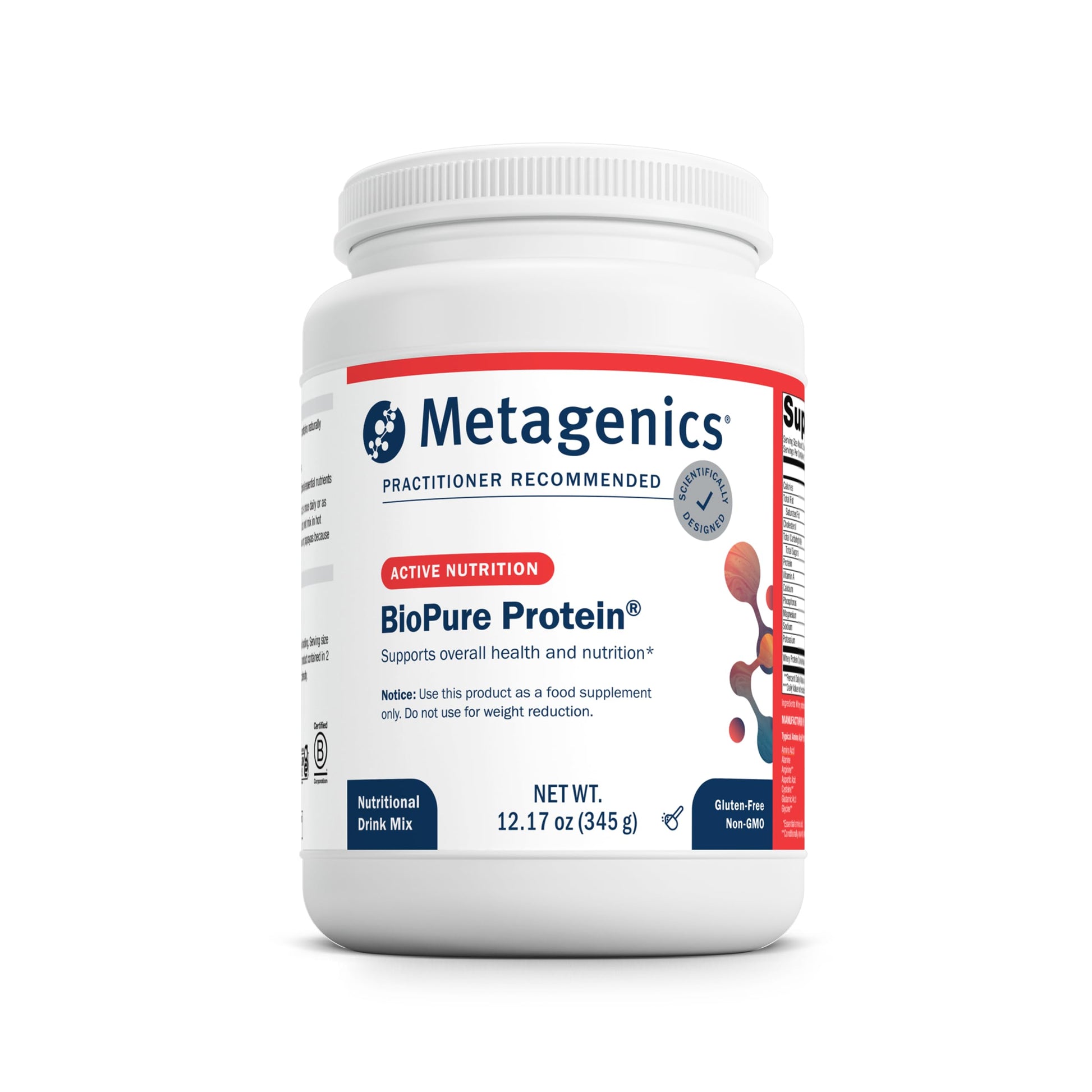 Metagenics BioPure Protein Whey Protein Powder with Immunoglobulins, 12.17 oz