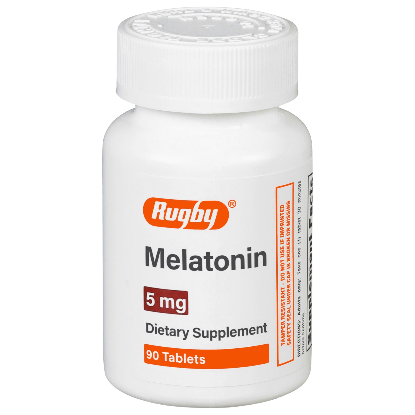 Rugby Laboratories Melatonin 5mg Tablets, 90 Count