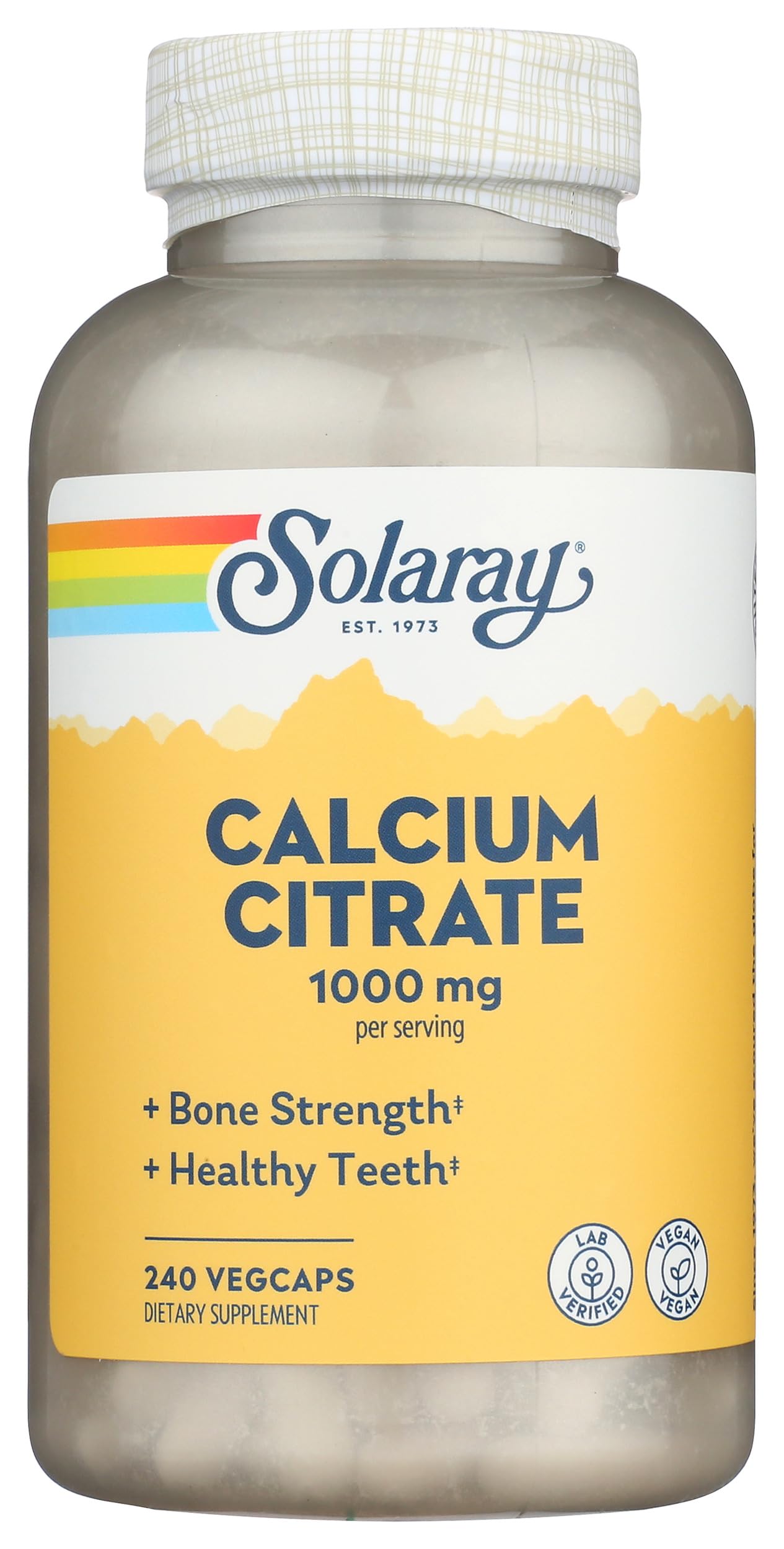 SOLARAY Calcium Citrate Capsule, 240