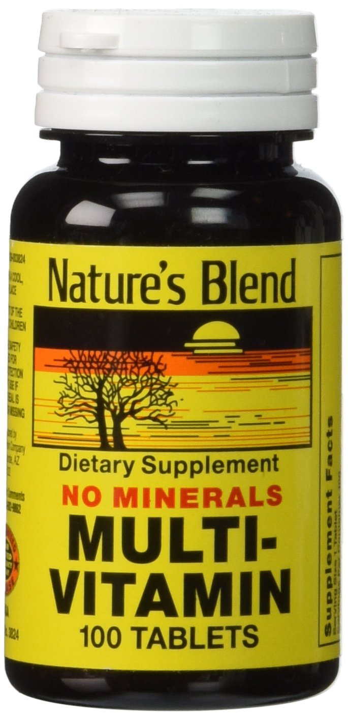 Nature's Blend Multi-Vitamin No Minerals Tablet 100 Tablets