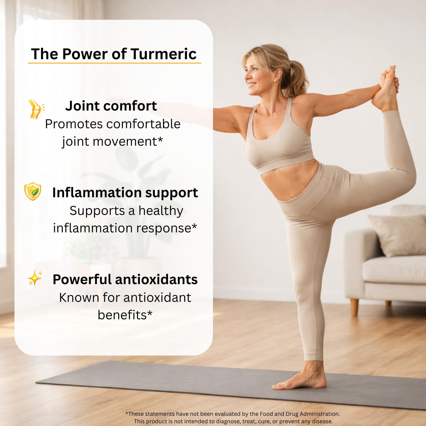 Vitalize Life Organic Turmeric Curcumin Supplement Capsules, 60 Capsules