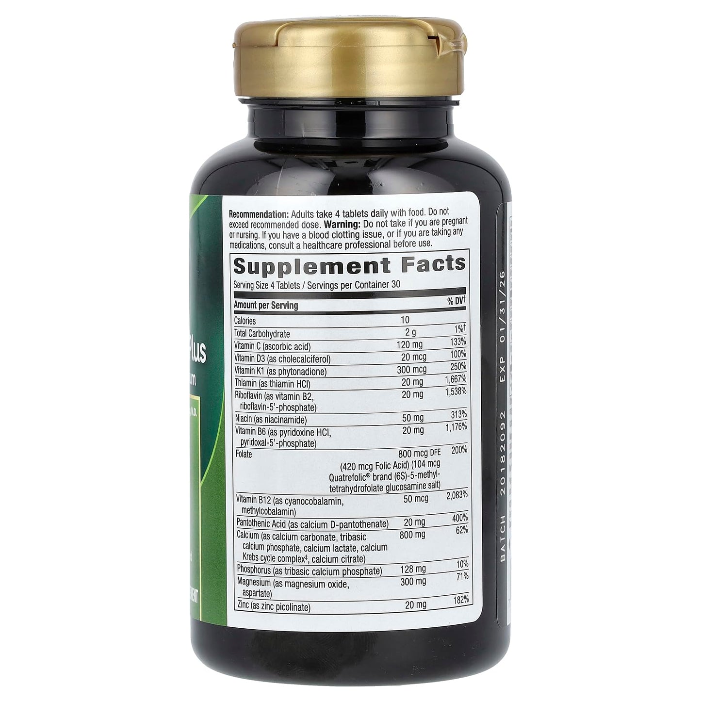 Nature's Way OsteoPrime Plus Calcium & Magnesium 120 Tablets