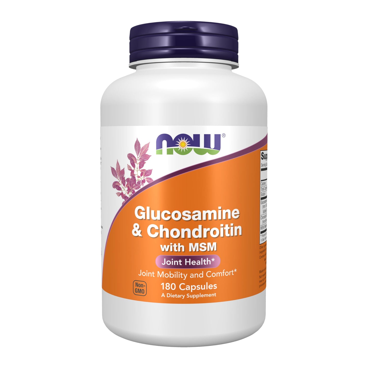 NOW Foods Glucosamine & Chondroitin with MSM Capsules, 180