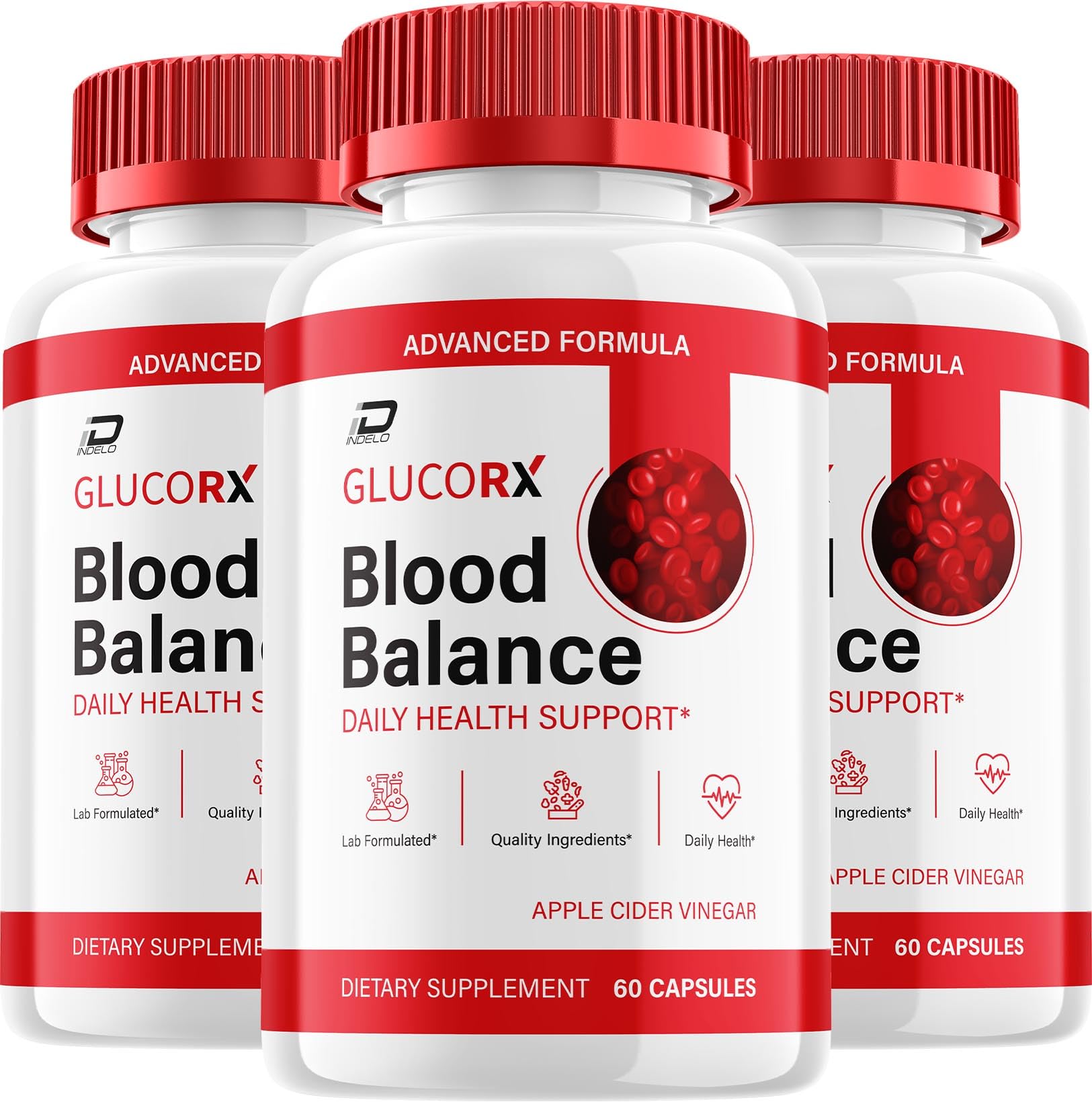 Indelo Glucorx Bloodbalance Advanced Formula Capsules, 180 Capsules