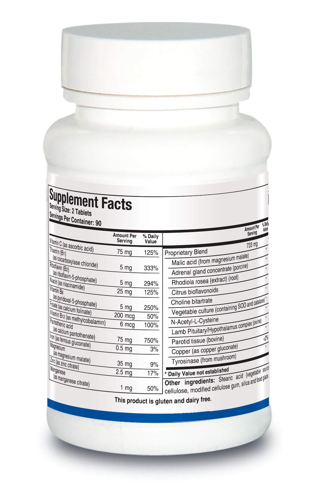 Biotics Research ADB5-Plus Adrenal Gland Function Tablets 180