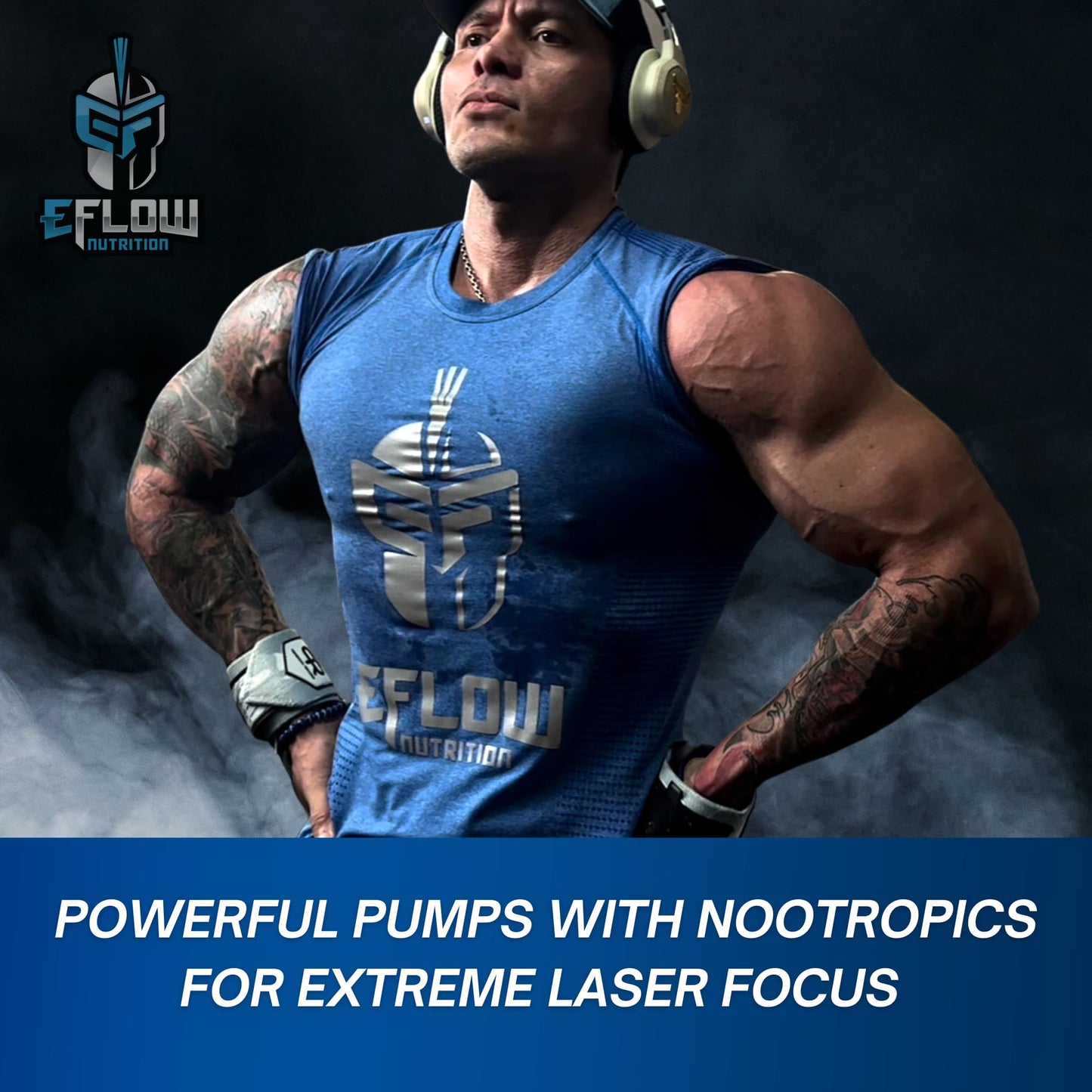 eFlow Nutrition Enflate Stimulant Free Preworkout Supplement Powder 12.1 Ounce