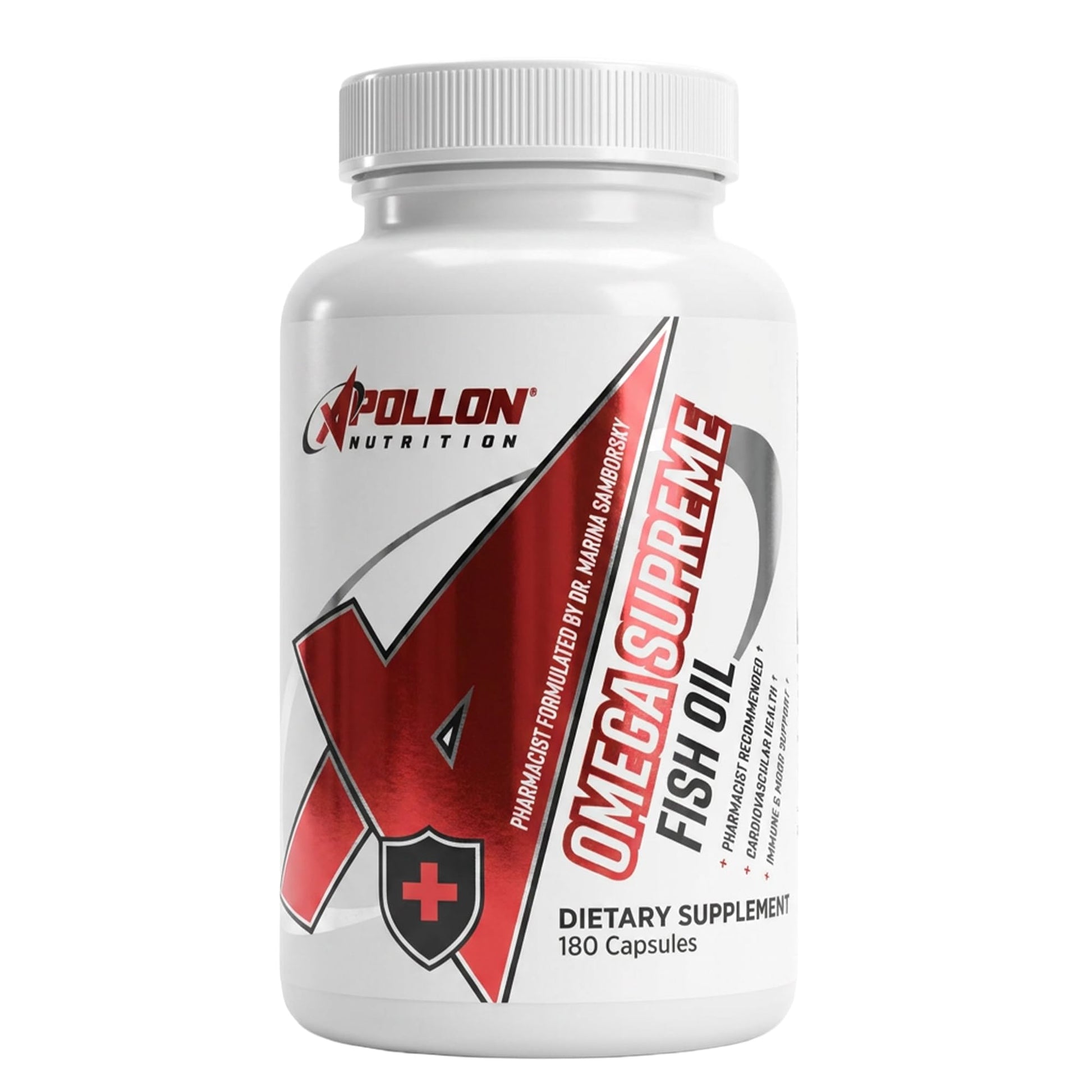 Apollon Nutrition Omega Supreme 60 Servings Ultra-Pure Omega-3 Fish Oil Softgels, 180 Count