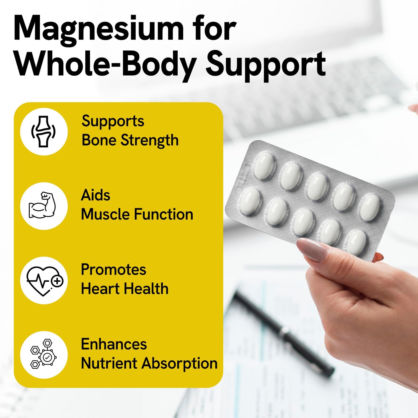 Pharmlitalia Magnesium Glycinate 400mg, 60 Softgels