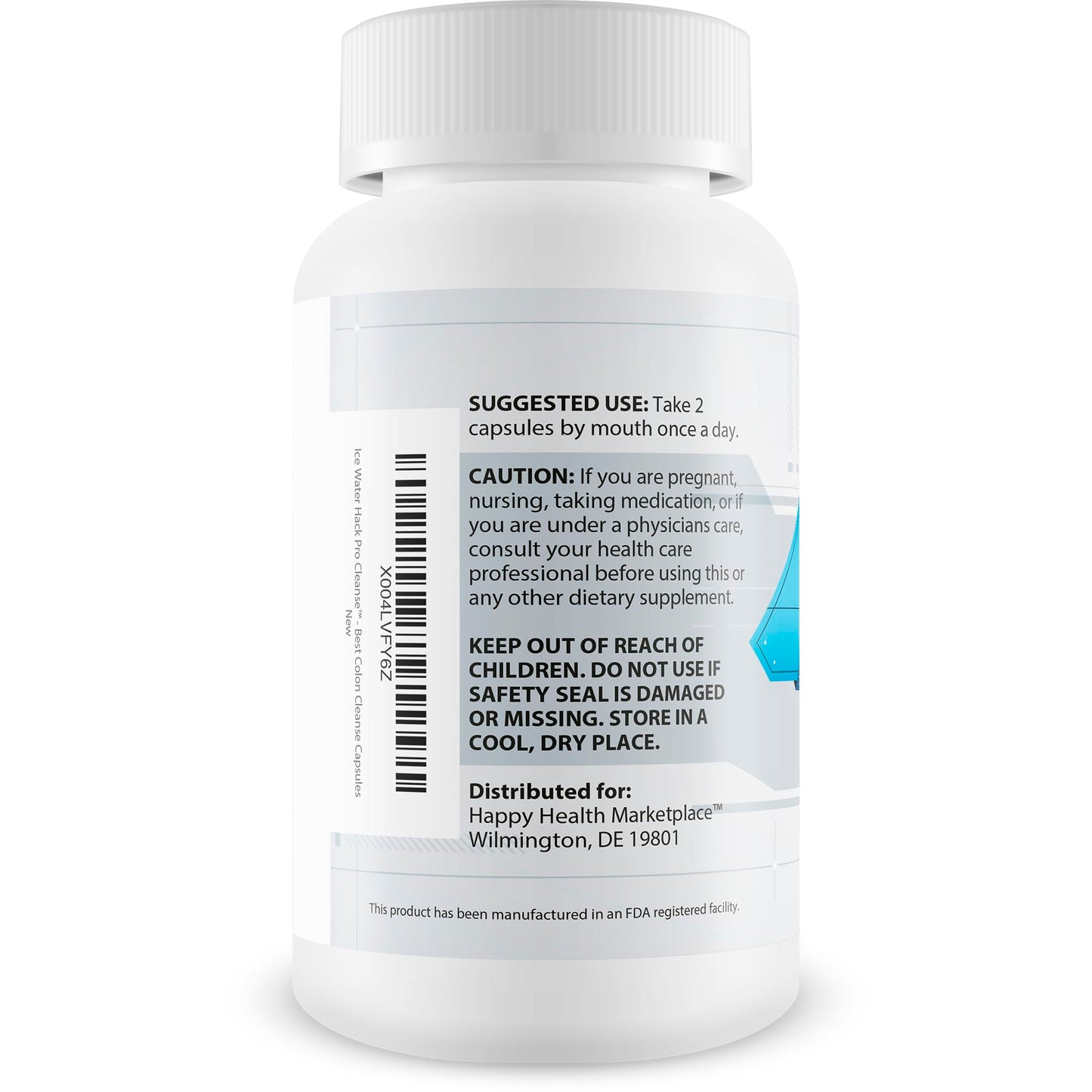 Happy Health Marketplace Ice Water Hack Pro Cleanse Capsules 90 Count