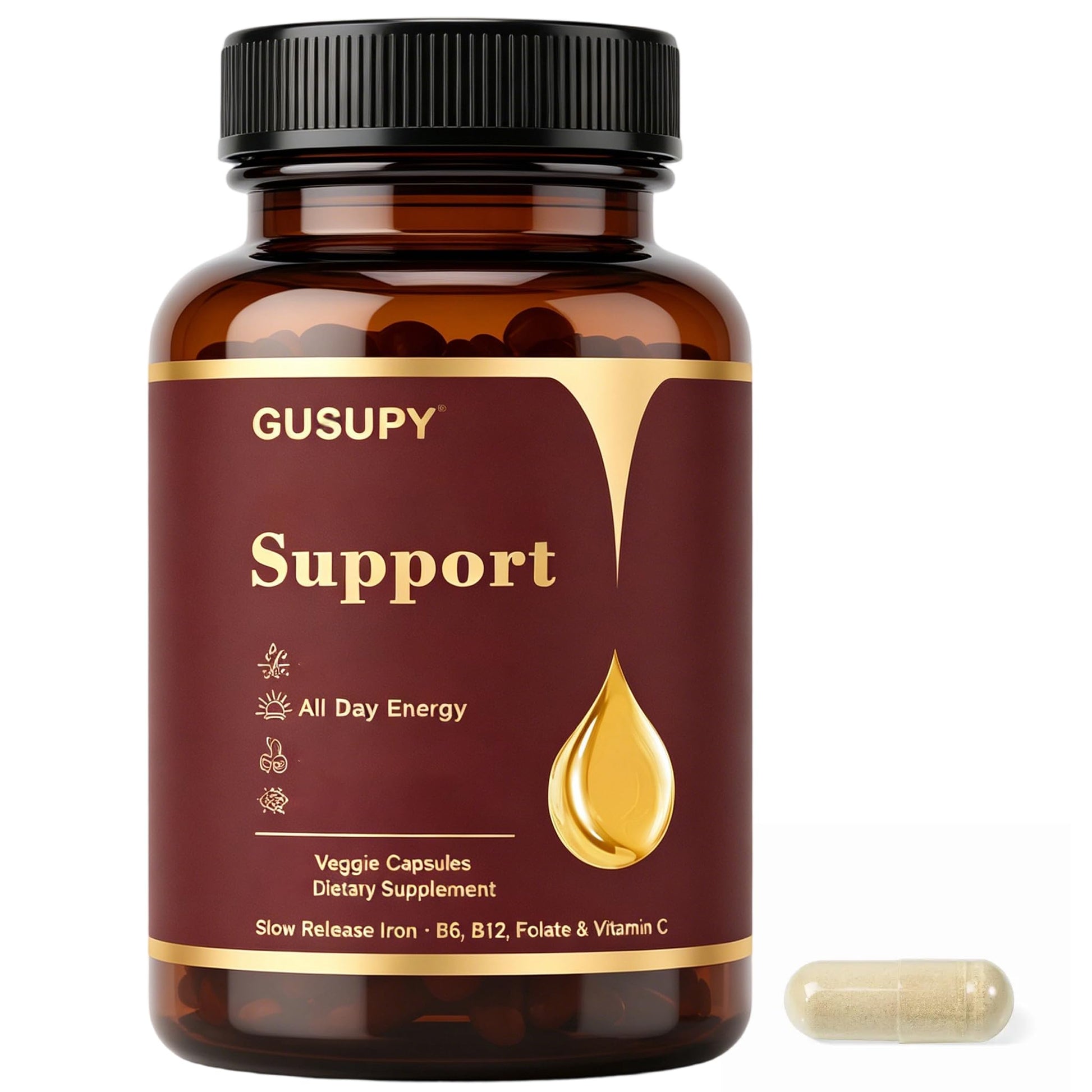 GUSUPY Iron Supplement 45 Capsules