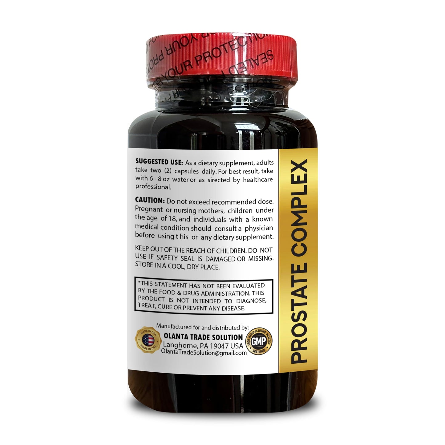 OLANTA TRADE SOLUTION Prostate Supplements for Men 120 Capsules