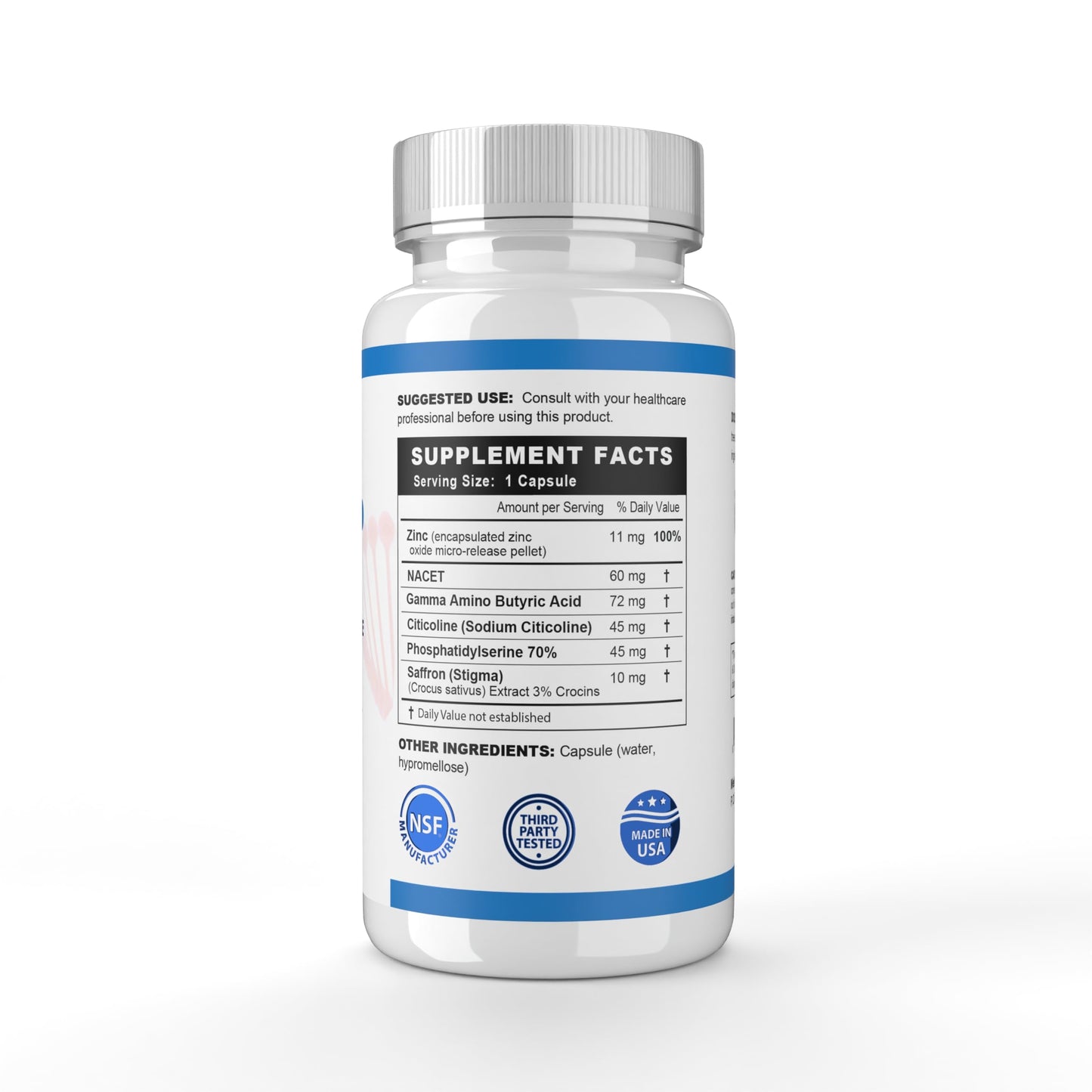 Methyl-Life Calming Supplement with GABA & Saffron 60 Capsules