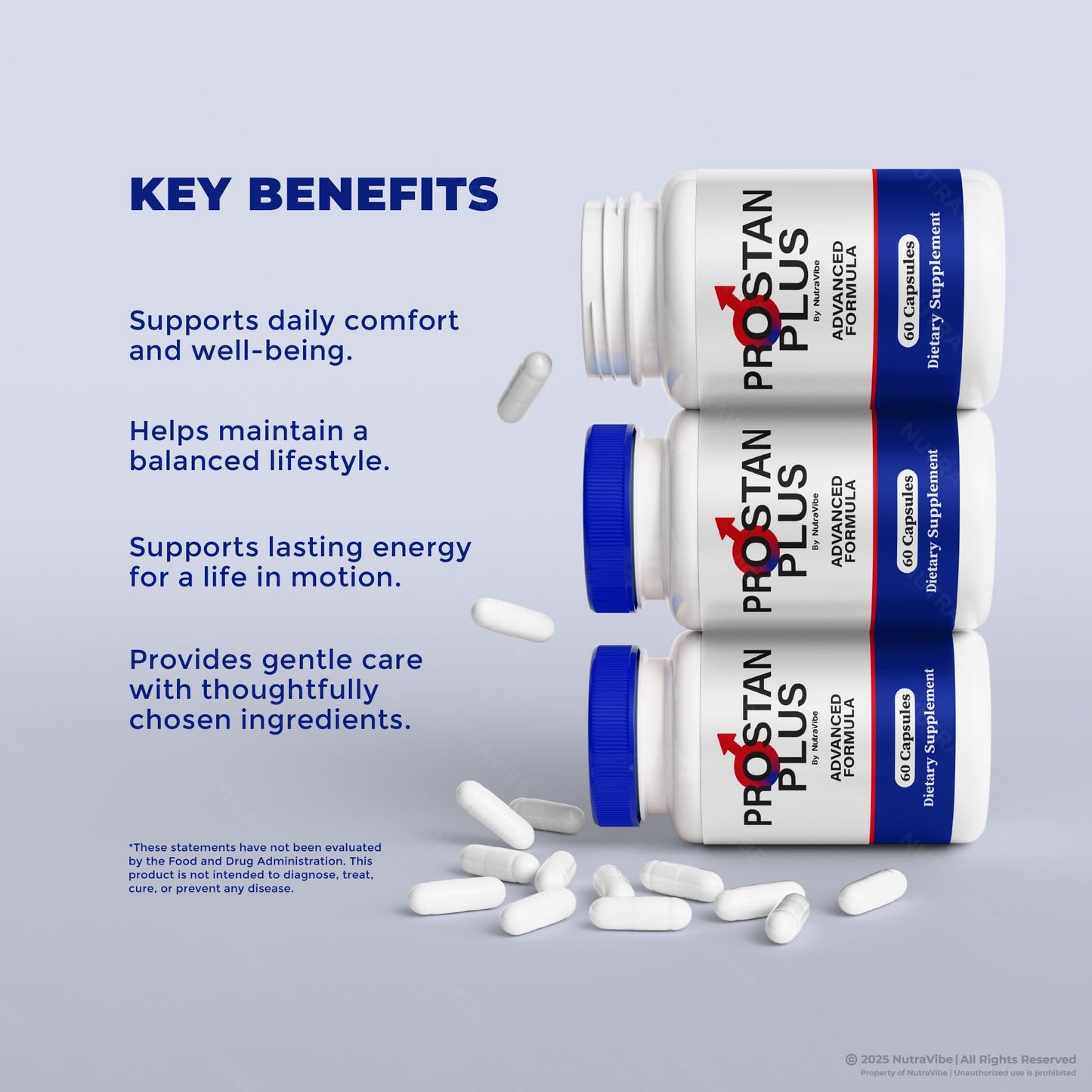 NutraVibe Prostan Plus Capsules, 120 Capsules