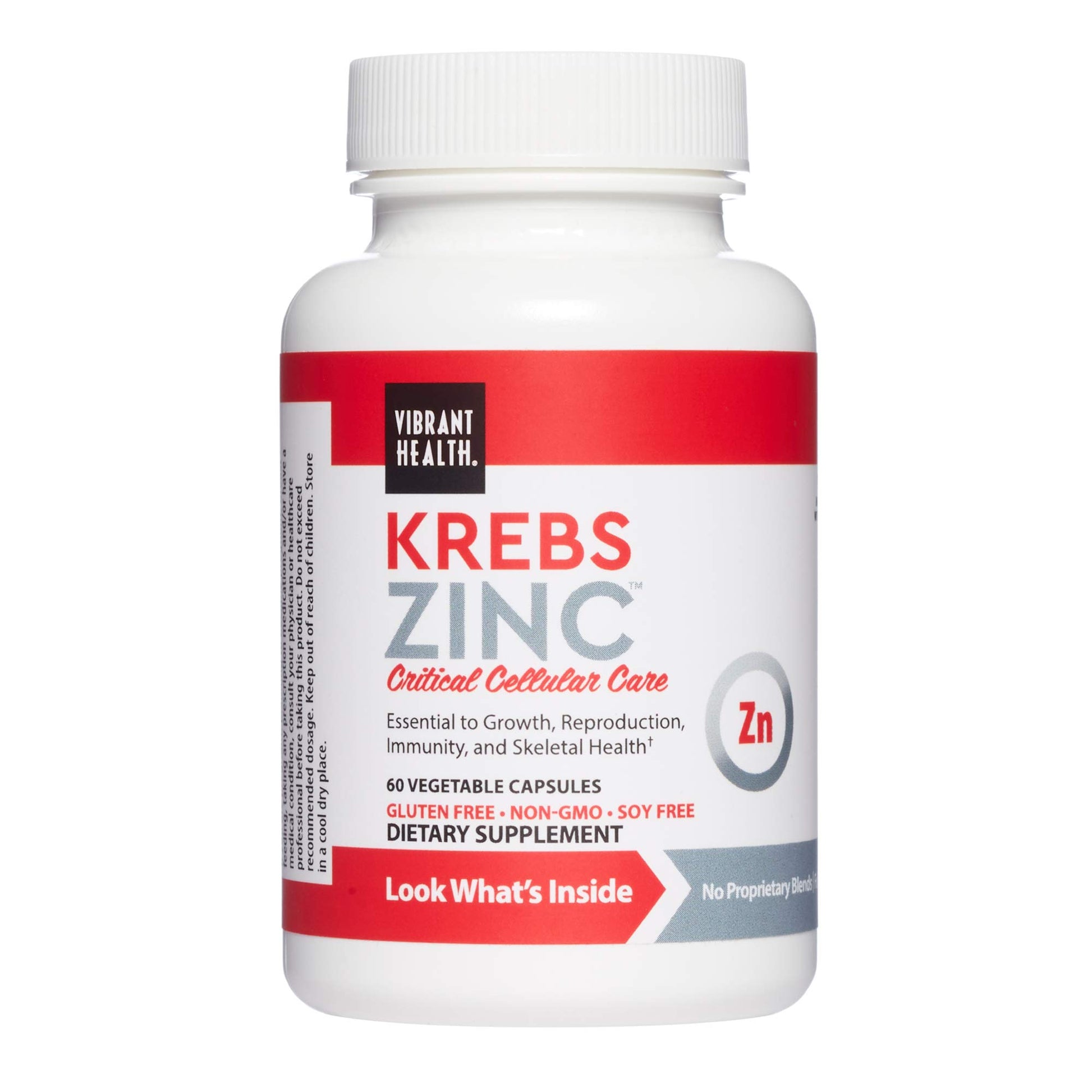 Vibrant Health Krebs Zinc Capsules, 60 Capsules