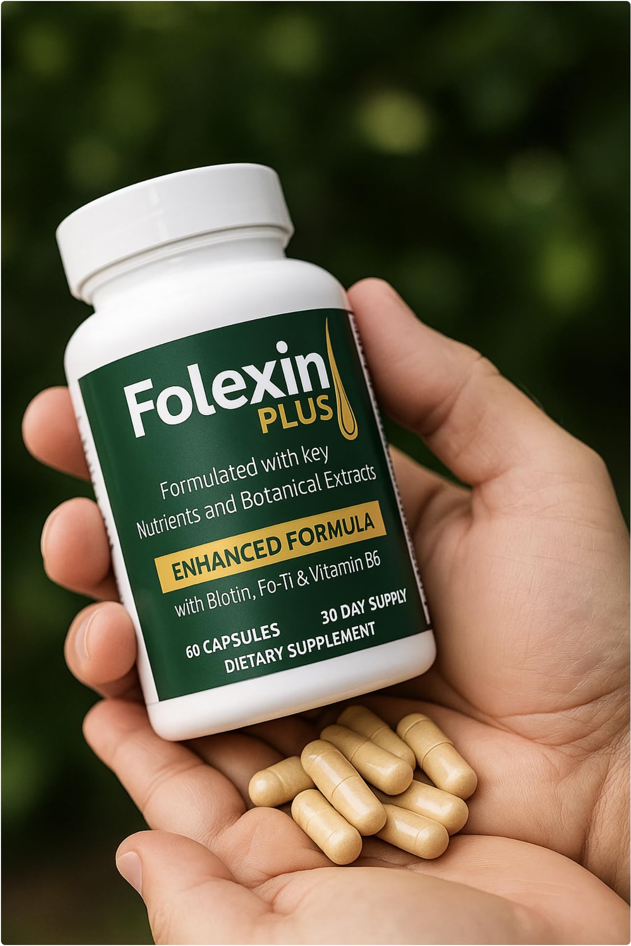 Generic NewFolexin Plus Hair Support Supplement for Women & Men Capsules 60