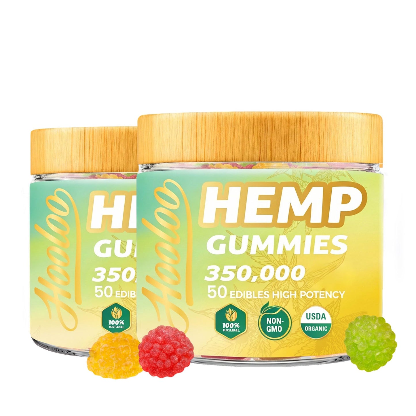 HOOLOO Hemp Gummies 100 Count