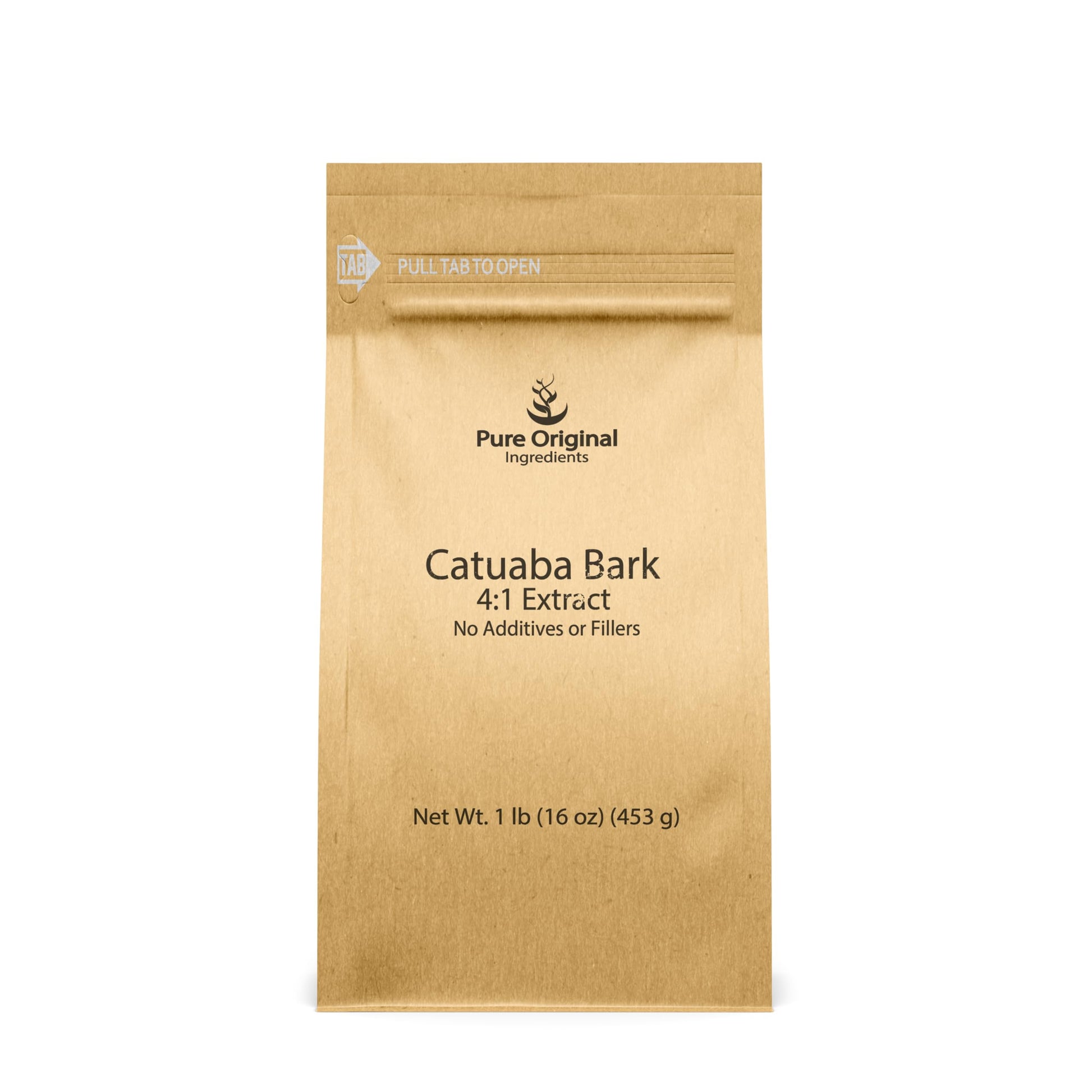 PURE ORIGINAL INGREDIENTS Catuaba Bark 4:1 Extract Powder, 16 Ounces