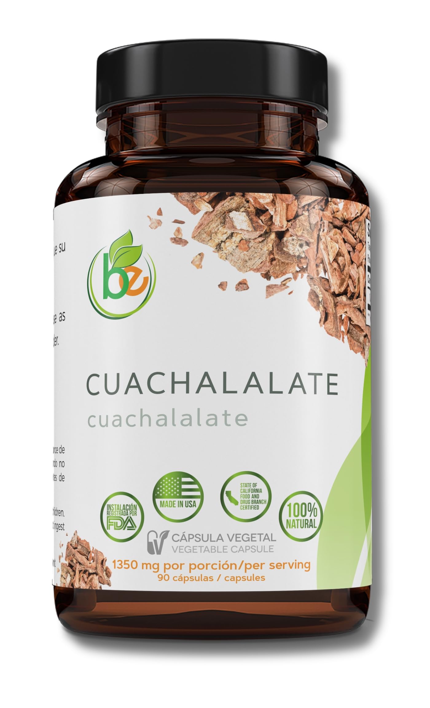 B-Experts Cuachalalate Forte Vegetable Capsules, 90 Count